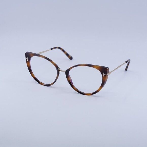 Tom Ford Tom Ford FT5815-B 053 Eyeglasses Havana/Gold 54mm  display picture 1