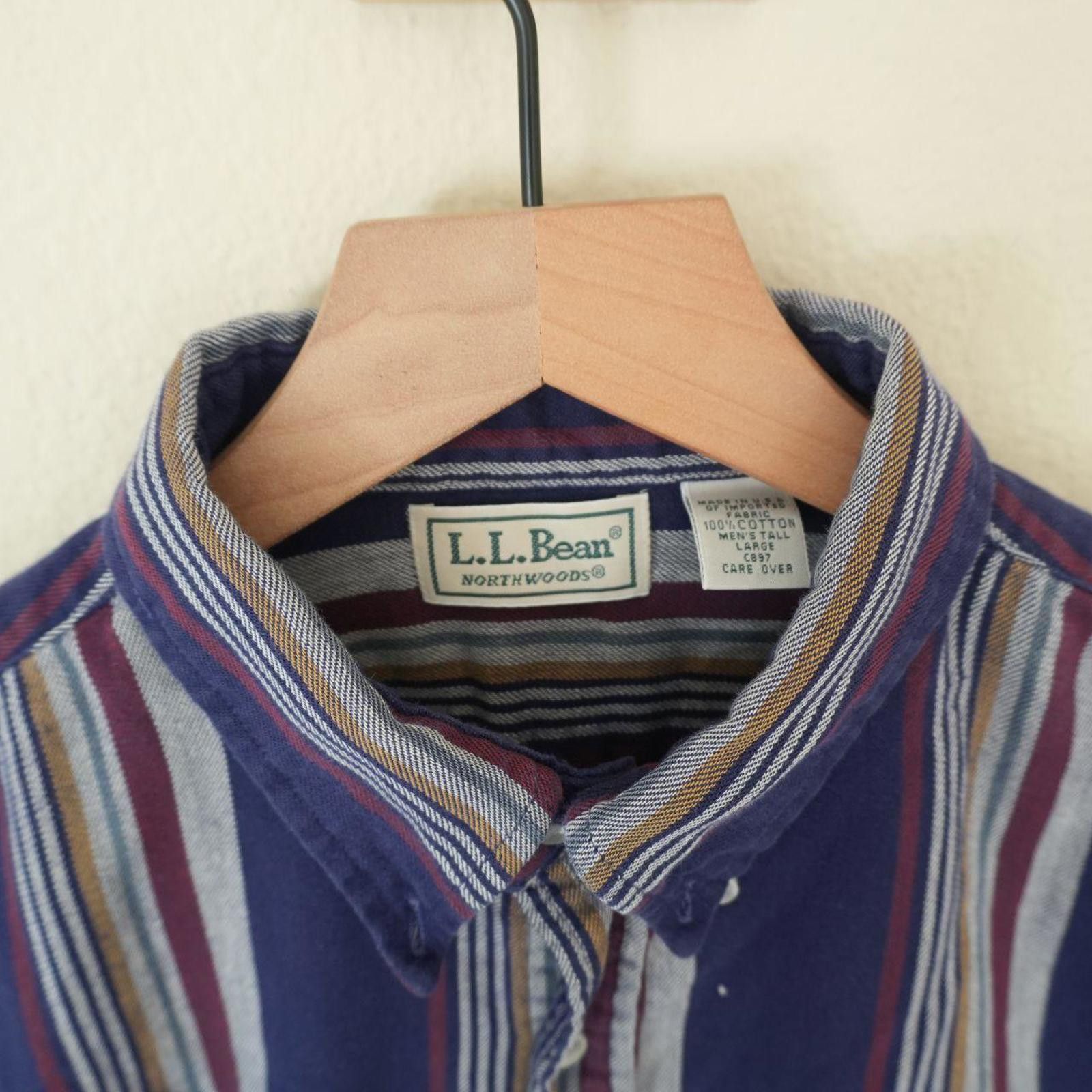 L.L. Bean L.L. Bean Shirt Men's L Blue VTG Button Down Custom Size US L / EU 52-54 / 3 - 3 Thumbnail