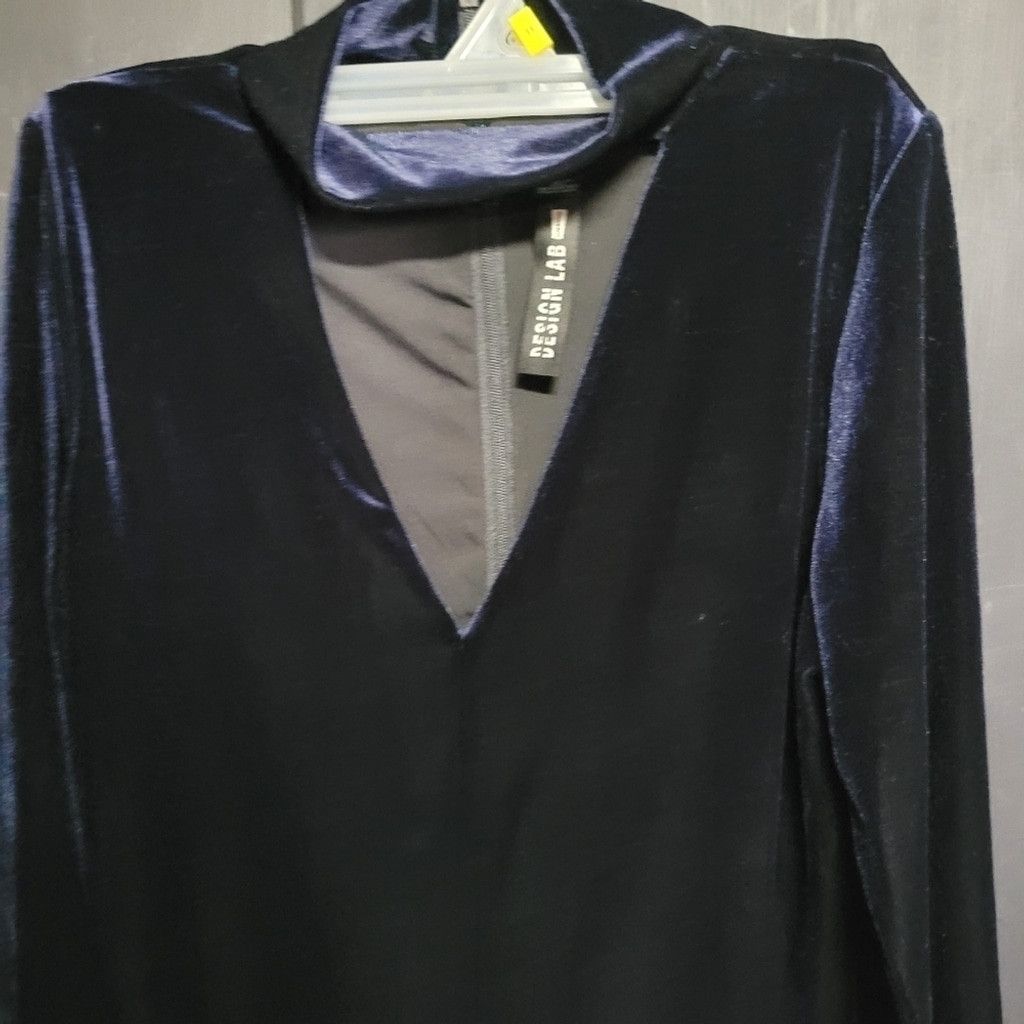 Lord & Taylor Design Lab Lord and Taylor, dark blue , Velvet, Size M, Size L / US 10 / IT 46 - 3 Thumbnail
