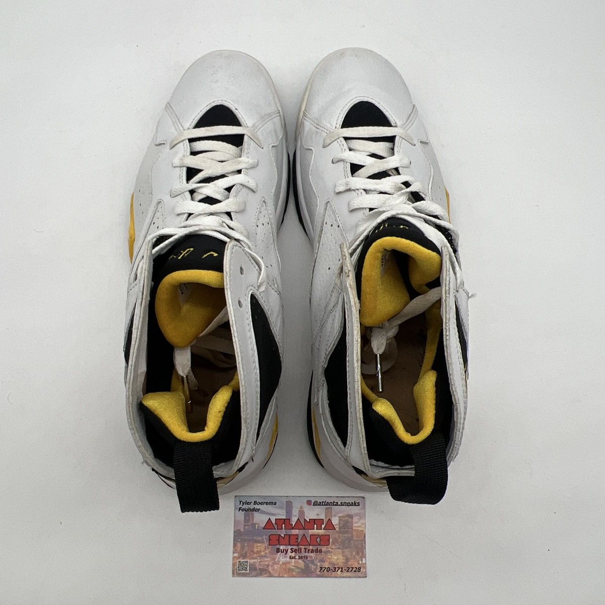 Jordan Brand Wmns Air Jordan 7 white varsity maize Size US 11.5 / EU 44-45 - 6 Thumbnail