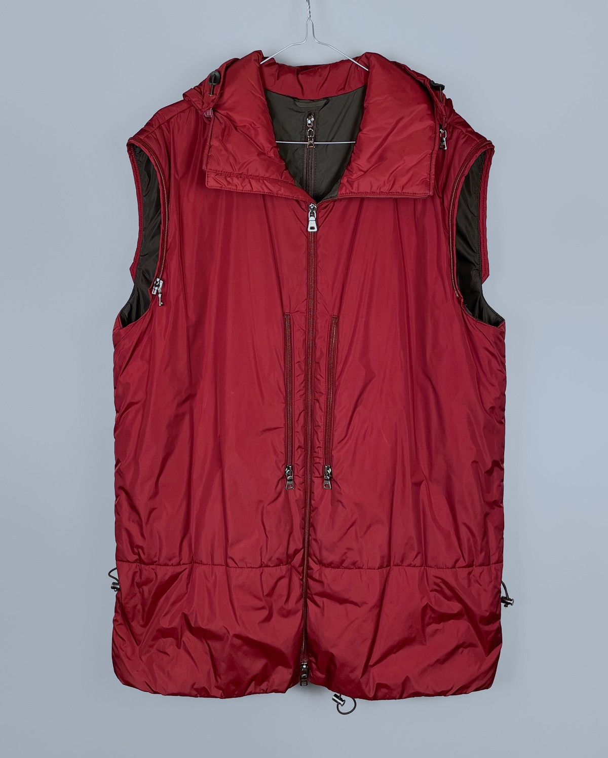 Prada Vintage 90s PRADA Red Tab Transformer Ski Zip Hood Jacket 52 Size US L / EU 52-54 / 3 - 4 Thumbnail
