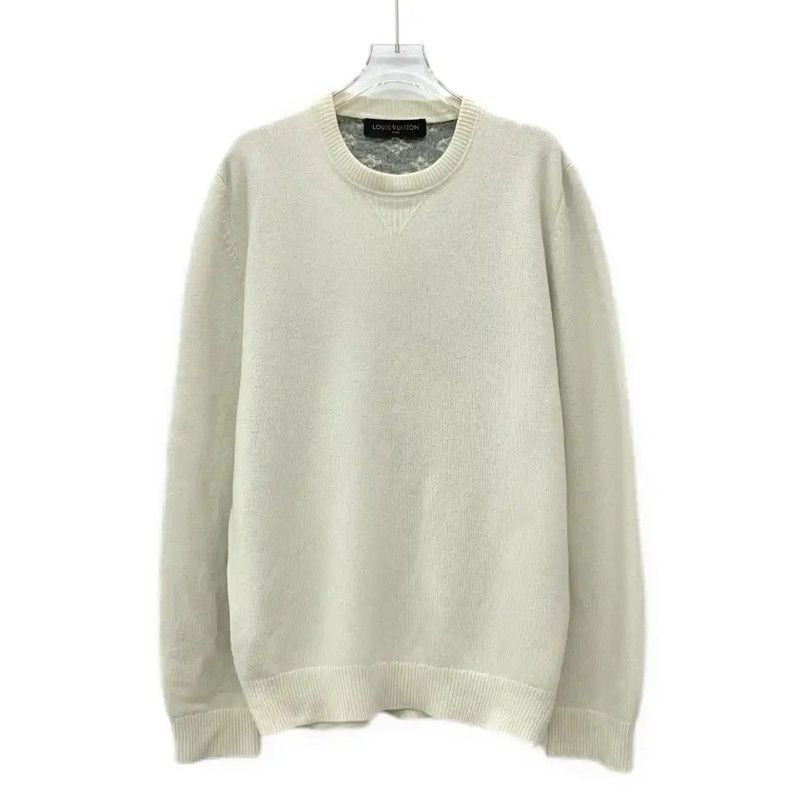 Louis Vuitton Louis Vuitton Beige Cashmere Knit Pullover Sweater 0089 Size US XL / EU 56 / 4 - 1 Thumbnail