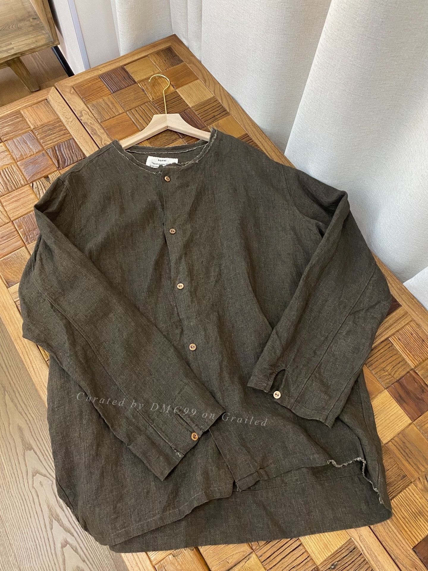 KAVU Kaval Linen Brown Loose Top Size US M / EU 48-50 / 2 - 1 Thumbnail