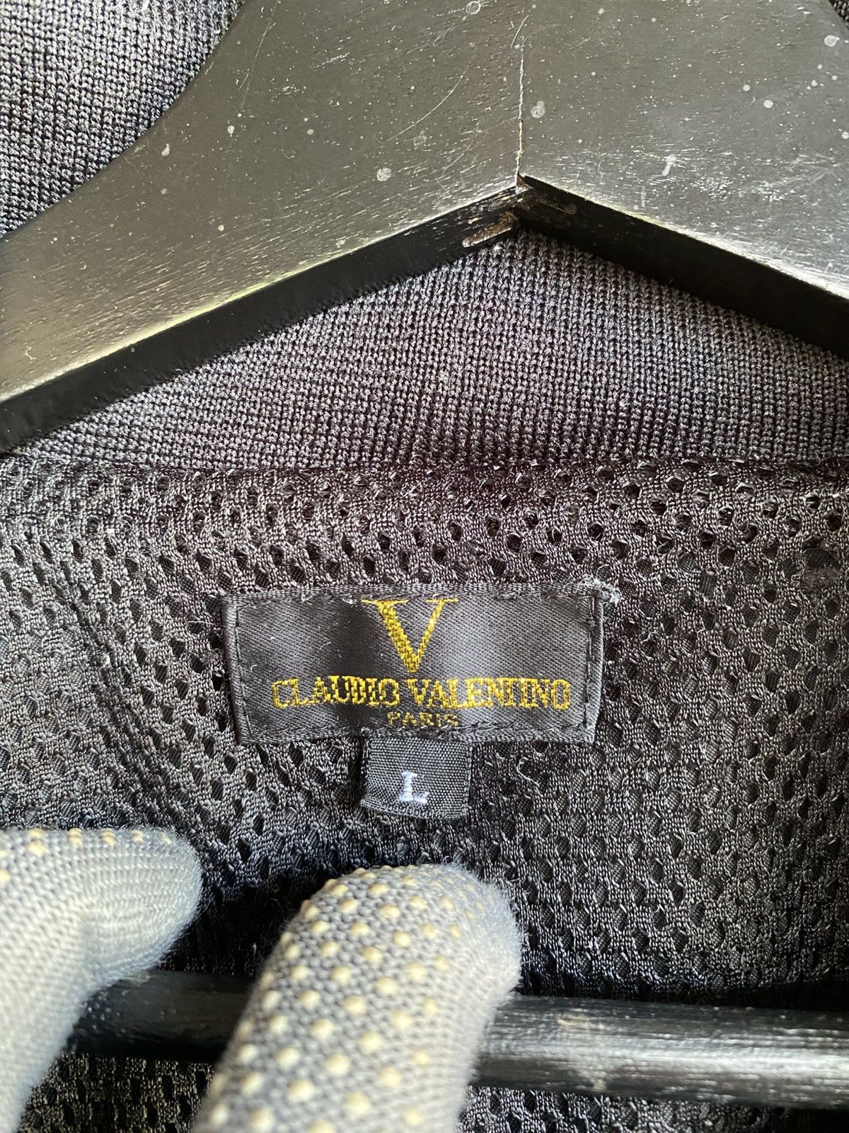 Designer Claudio Valentino Paris Black Nylon Jacket – Vintage Men’s Size US L / EU 52-54 / 3 - 7 Thumbnail