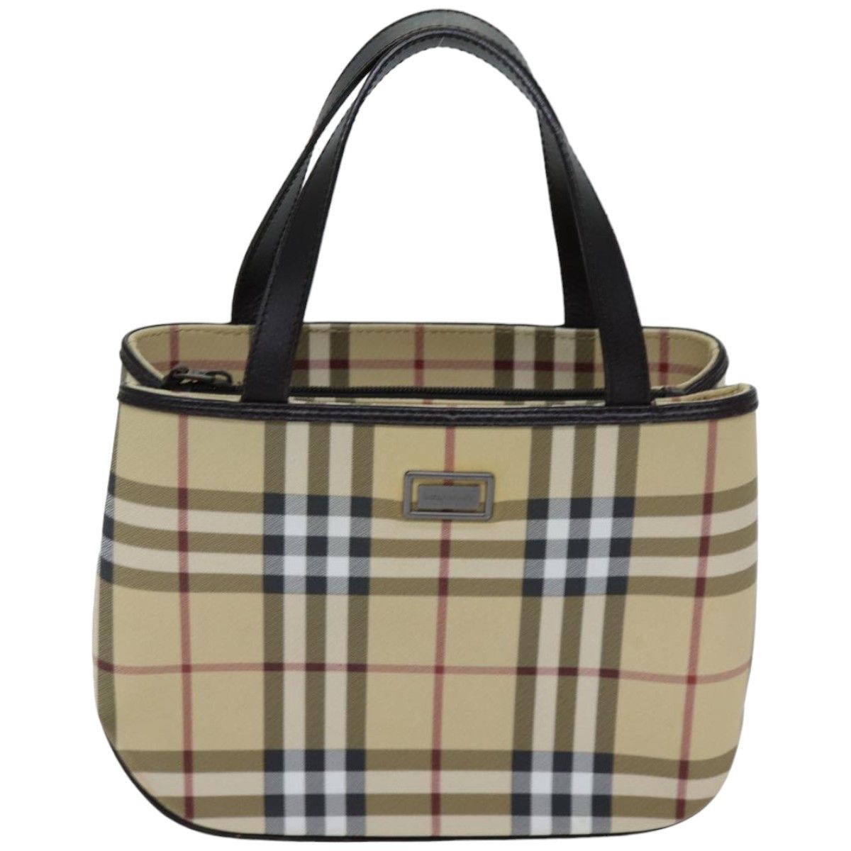 Burberry Nova Check Beige Canvas Handbag (Pre-Owned) Size ONE SIZE - 1 Thumbnail
