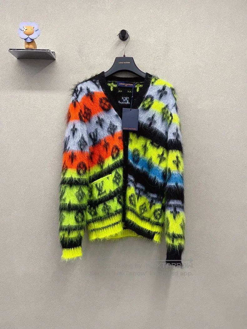 Louis Vuitton Louis Vuitton Colorful mohair knitted cardigan sweater Size US XS / EU 42 / 0 - 1 Thumbnail