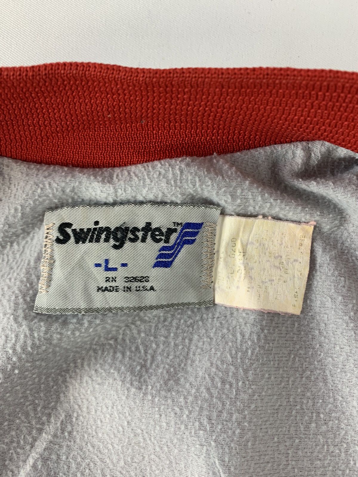 Swingster 90s Swingster Go Big Red Red Satin Bomber Varsity Jacket Size US L / EU 52-54 / 3 - 7 Thumbnail