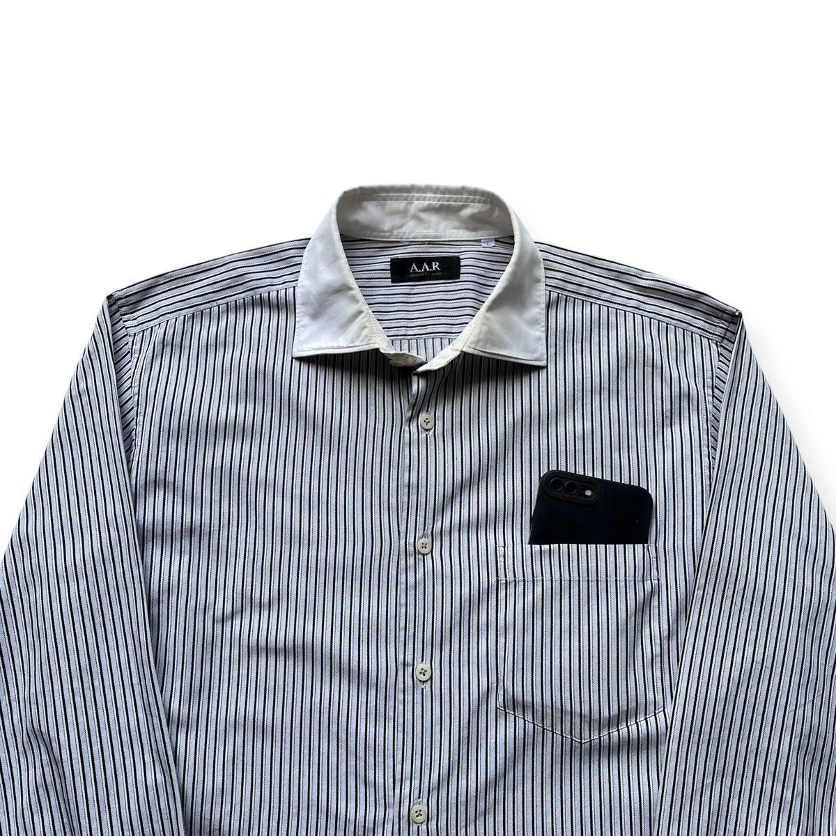 Yohji Yamamoto AAR Stripe Shirt Design By Yohji Yamamoto Size US M / EU 48-50 / 2 - 2 Thumbnail