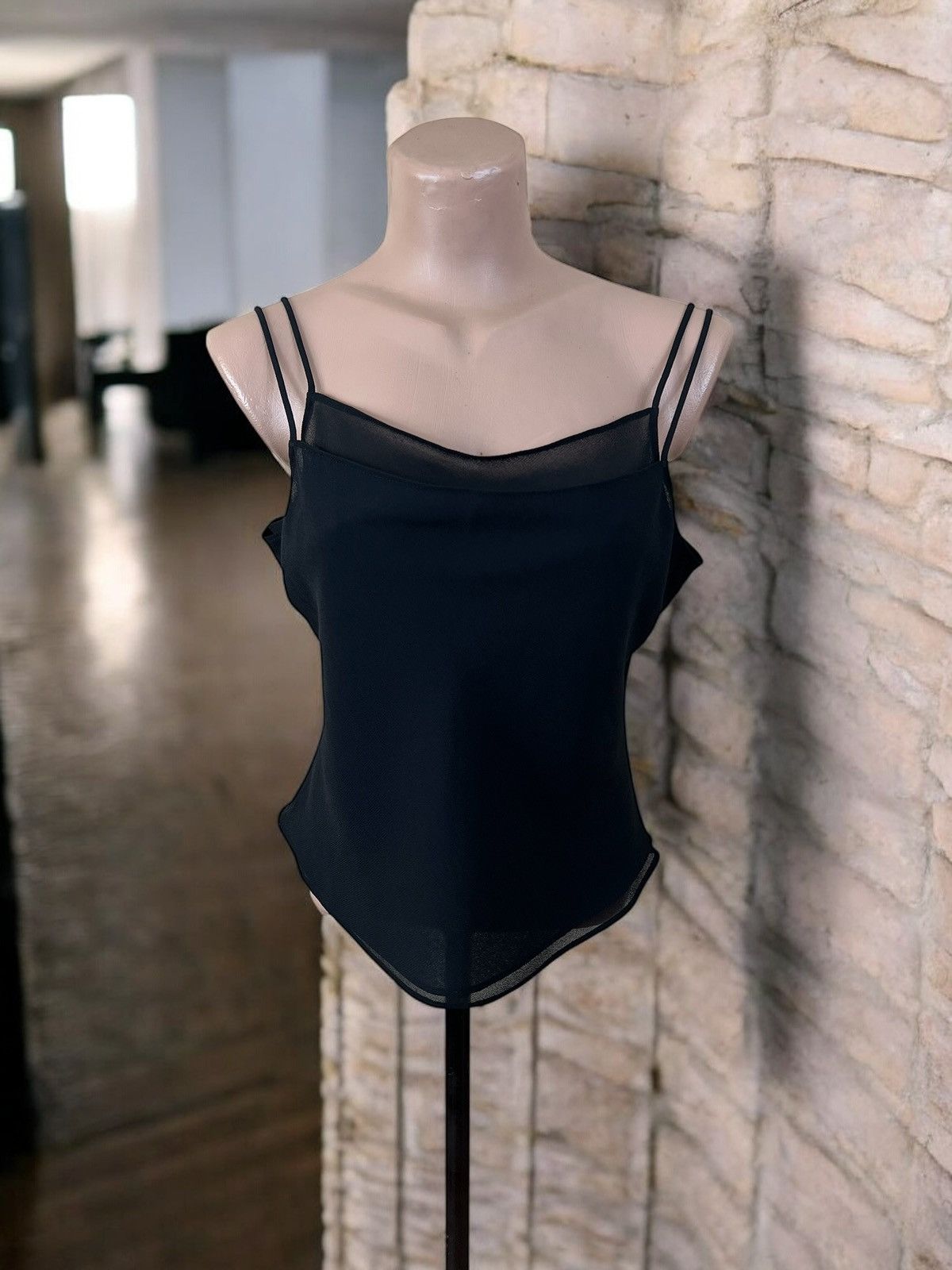 Joseph Ribkoff Joseph Ribkoff black strap blouse size M Size M / US 6-8 / IT 42-44 - 1 Thumbnail