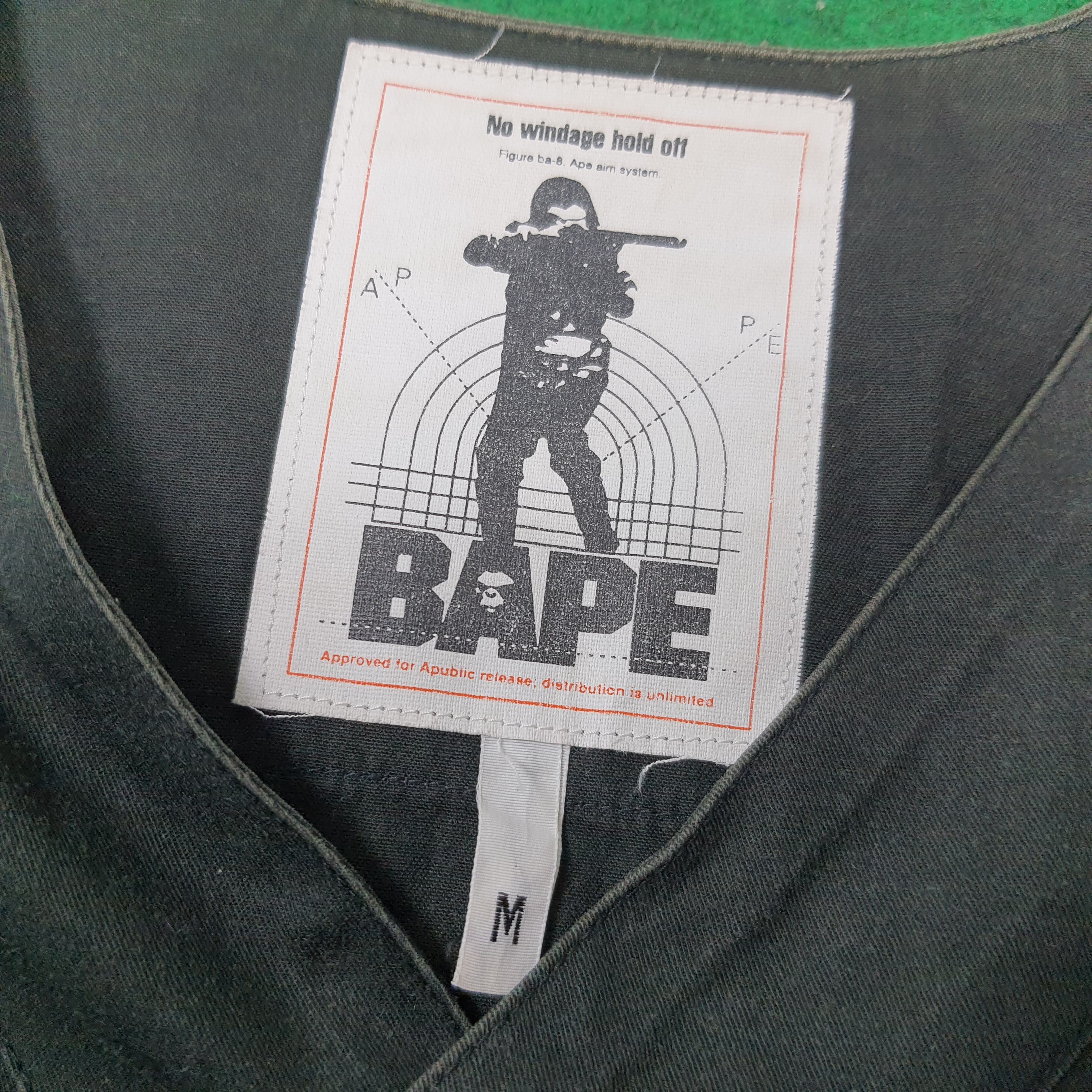 Bape Vintage BAPE Japan Baseball Button Up Shirt C285N28 Size US M / EU 48-50 / 2 - 7 Thumbnail