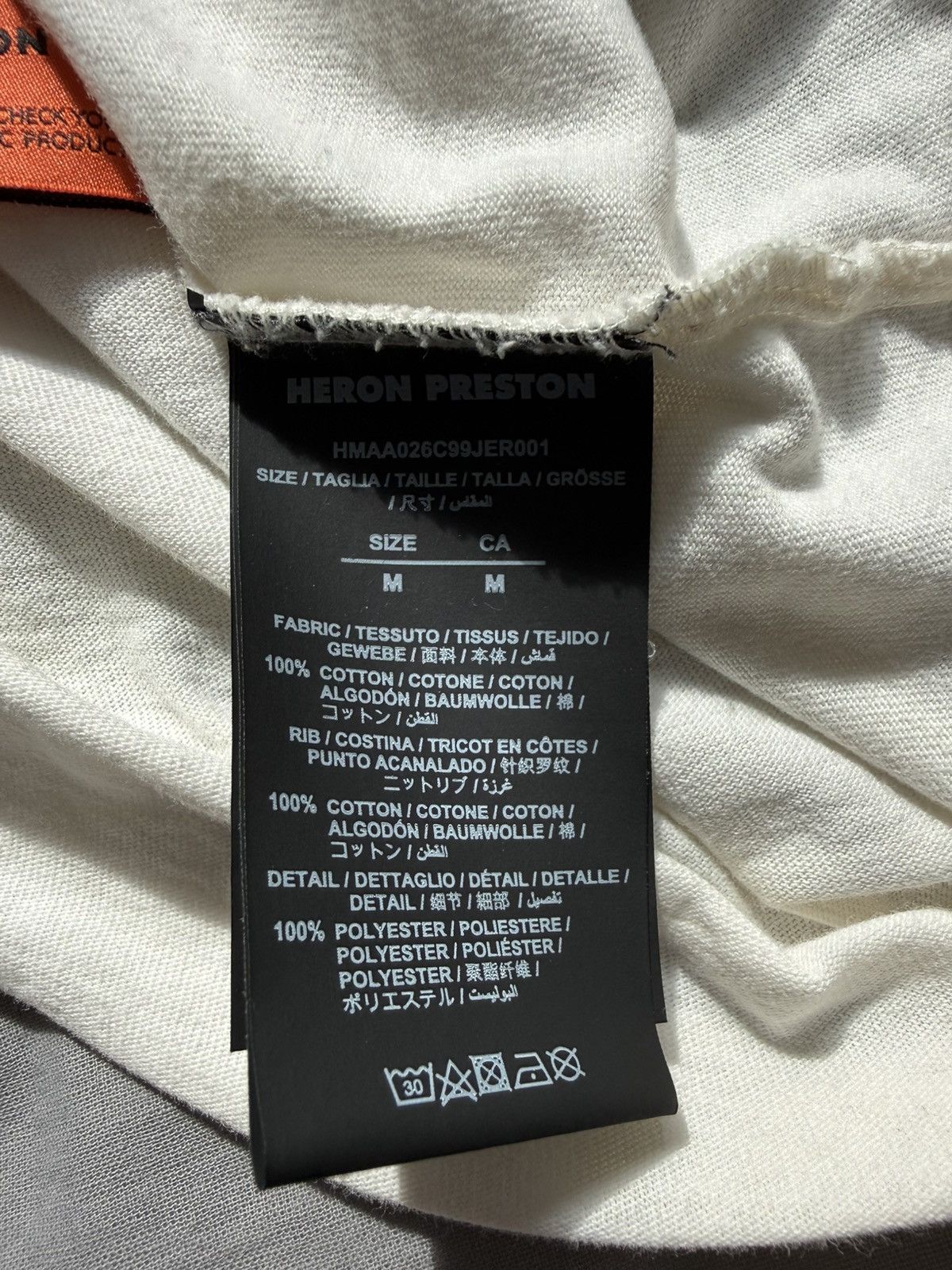 Heron Preston Heron Preston T-shirt black & white Size M Size US M / EU 48-50 / 2 - 4 Thumbnail