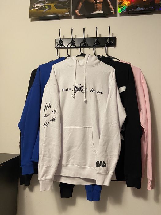 X XXXTENTACION I fucking hate love humans HOODIE Grailed