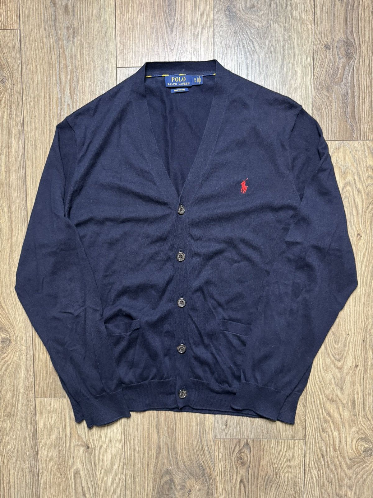 Polo Ralph Lauren Polo Ralph Lauren Pima Cotton V-neck Sweater Size US XL / EU 56 / 4 - 2 Thumbnail