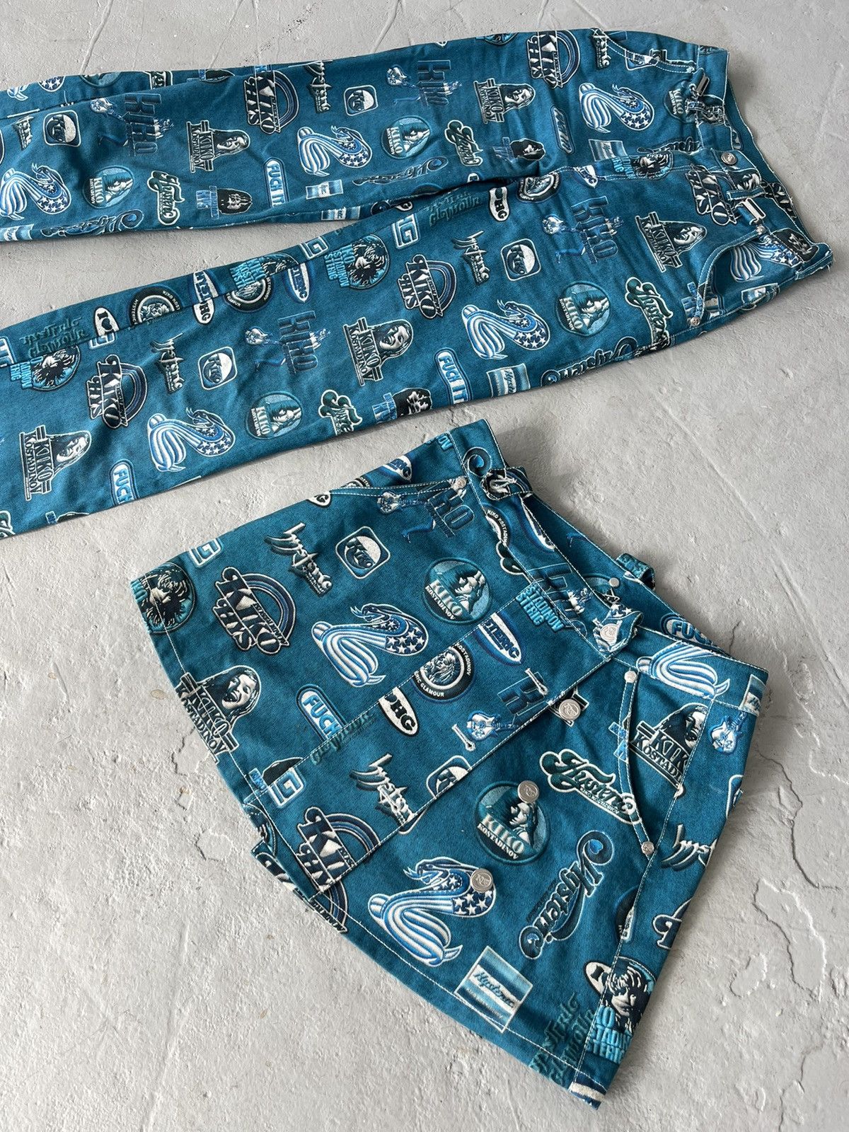 Hysteric Glamour × Kiko Kostadinov Denim pants and skirt set Size 28" / US 6 / IT 42 - 7 Thumbnail