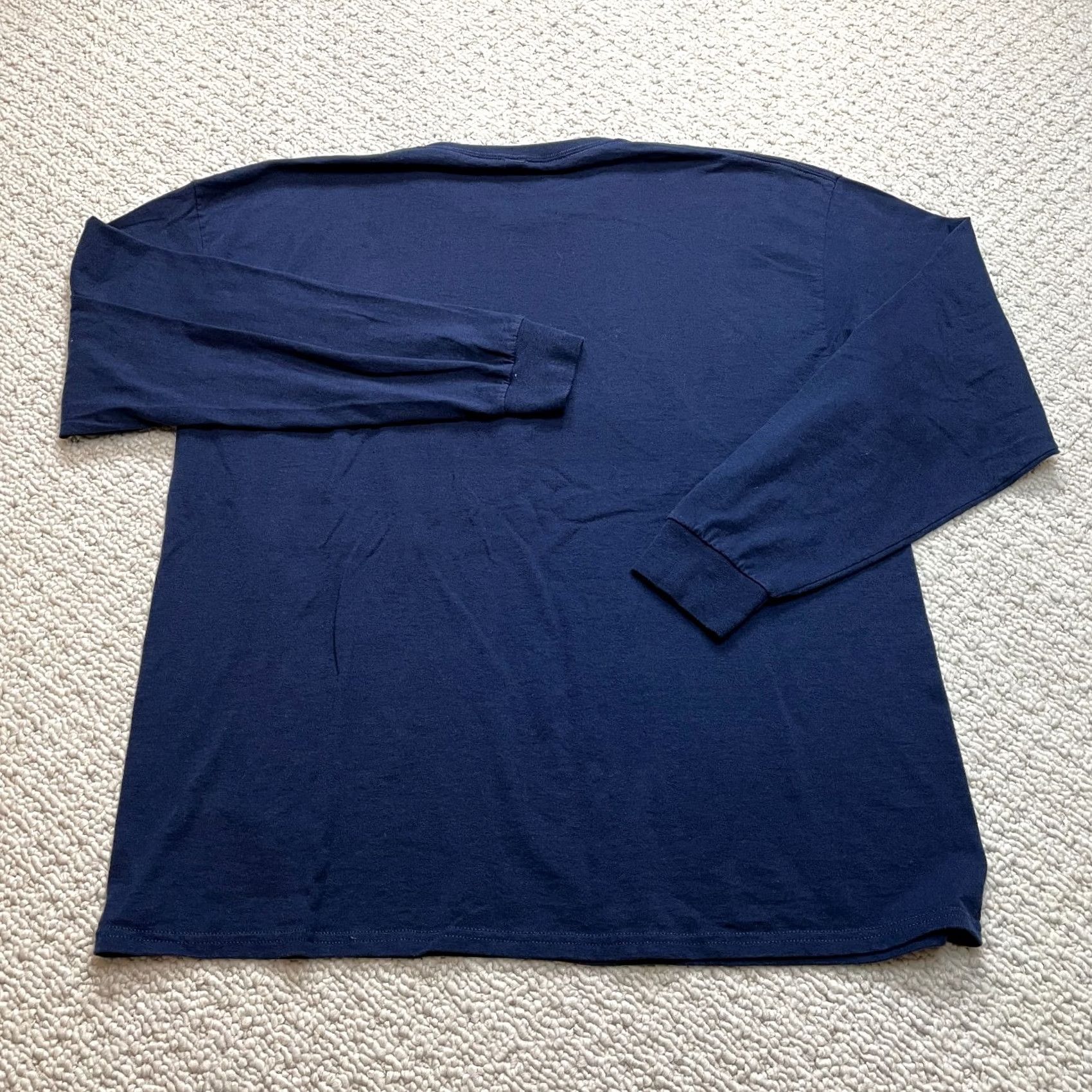 Jerzees Jerzees Dri Power Shirt Mens 2XL XXL Navy Blue Crew Adult Long Sleeve Solid Tee Size US XXL / EU 58 / 5 - 8 Thumbnail