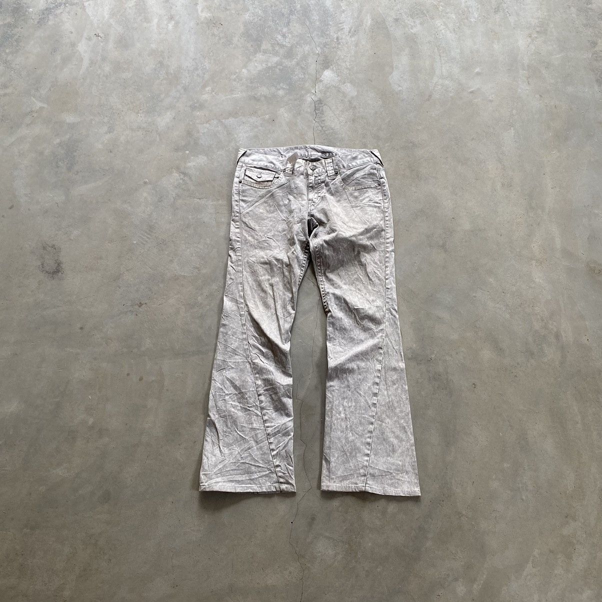 Tornado Mart Tornado Mart stone washed flare pants Size US 32 / EU 48 - 1 Thumbnail
