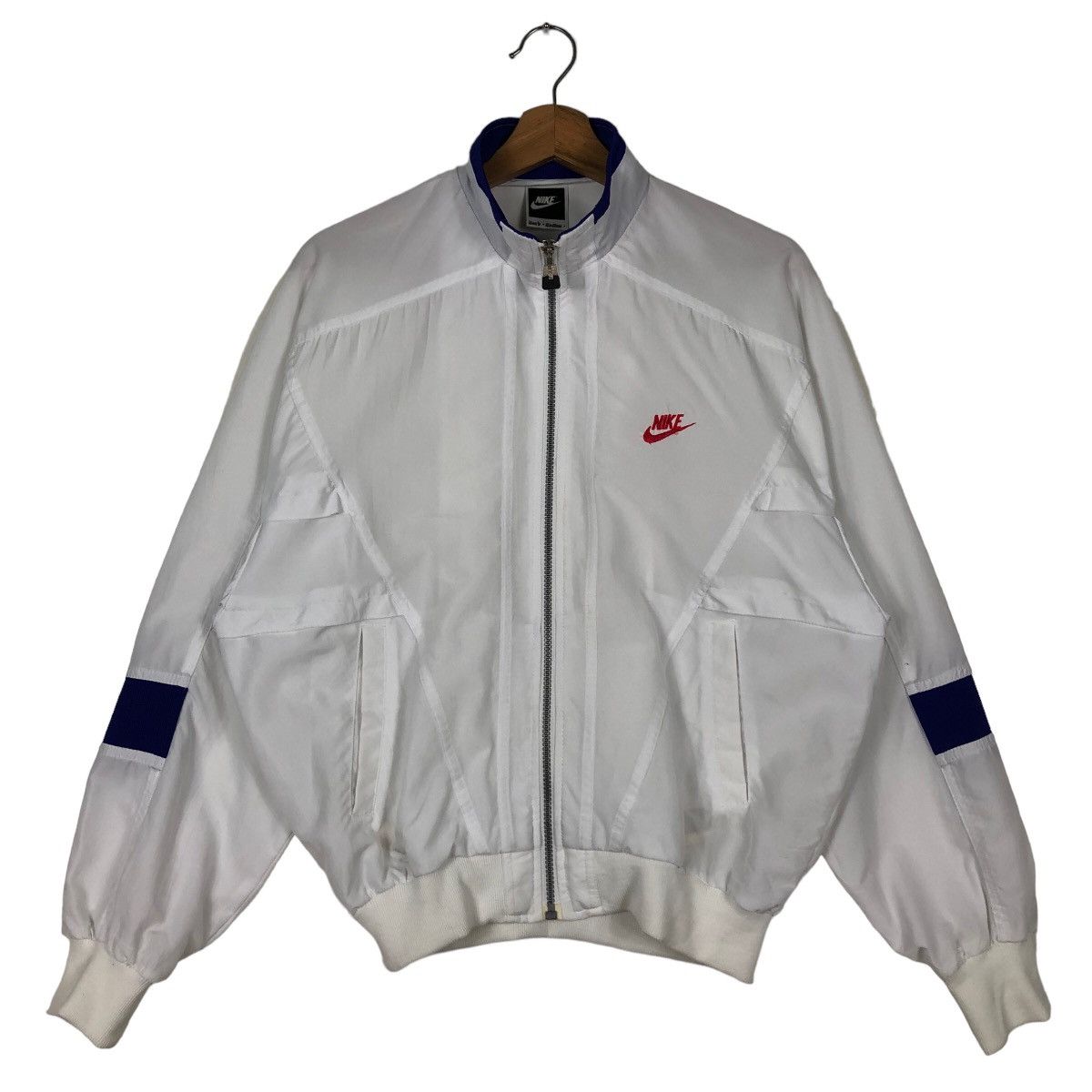 Nike 🔥90’s Bomber Jacket Nike Big Swoosh Size US M / EU 48-50 / 2 - 2 Thumbnail