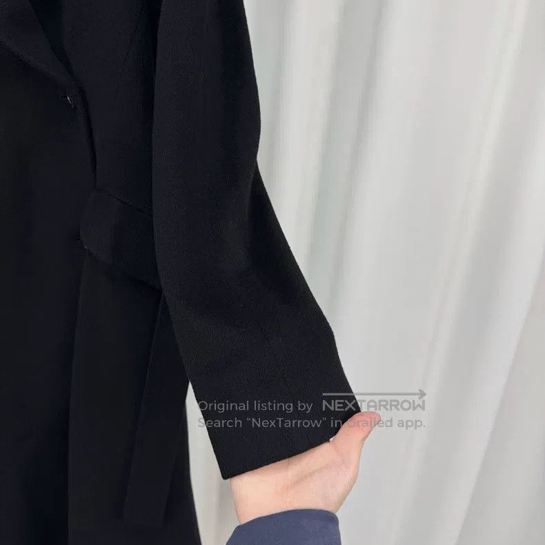 Max Mara Max Mara Black Hooded Cashmere Overcoat Size S / US 4 / IT 40 - 4 Thumbnail