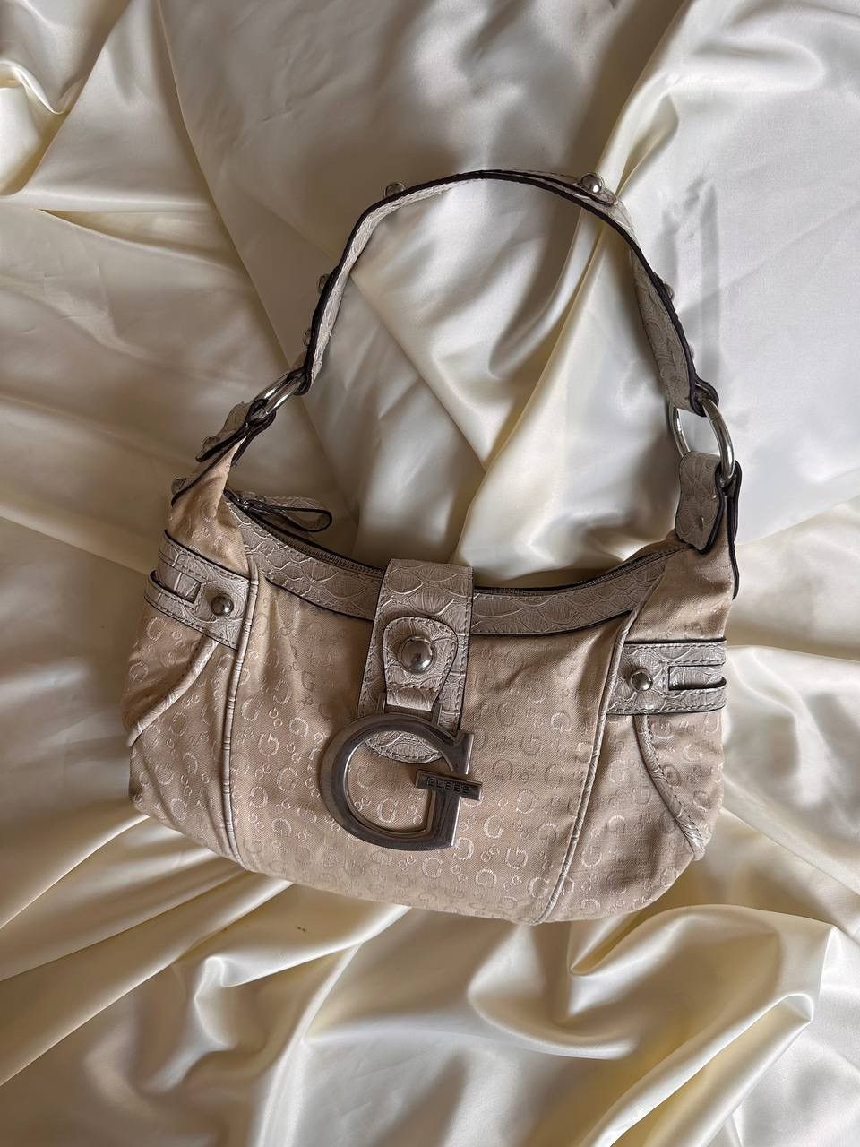 Guess Vintage rare Guess beige shoulder bag Size ONE SIZE - 2 Thumbnail