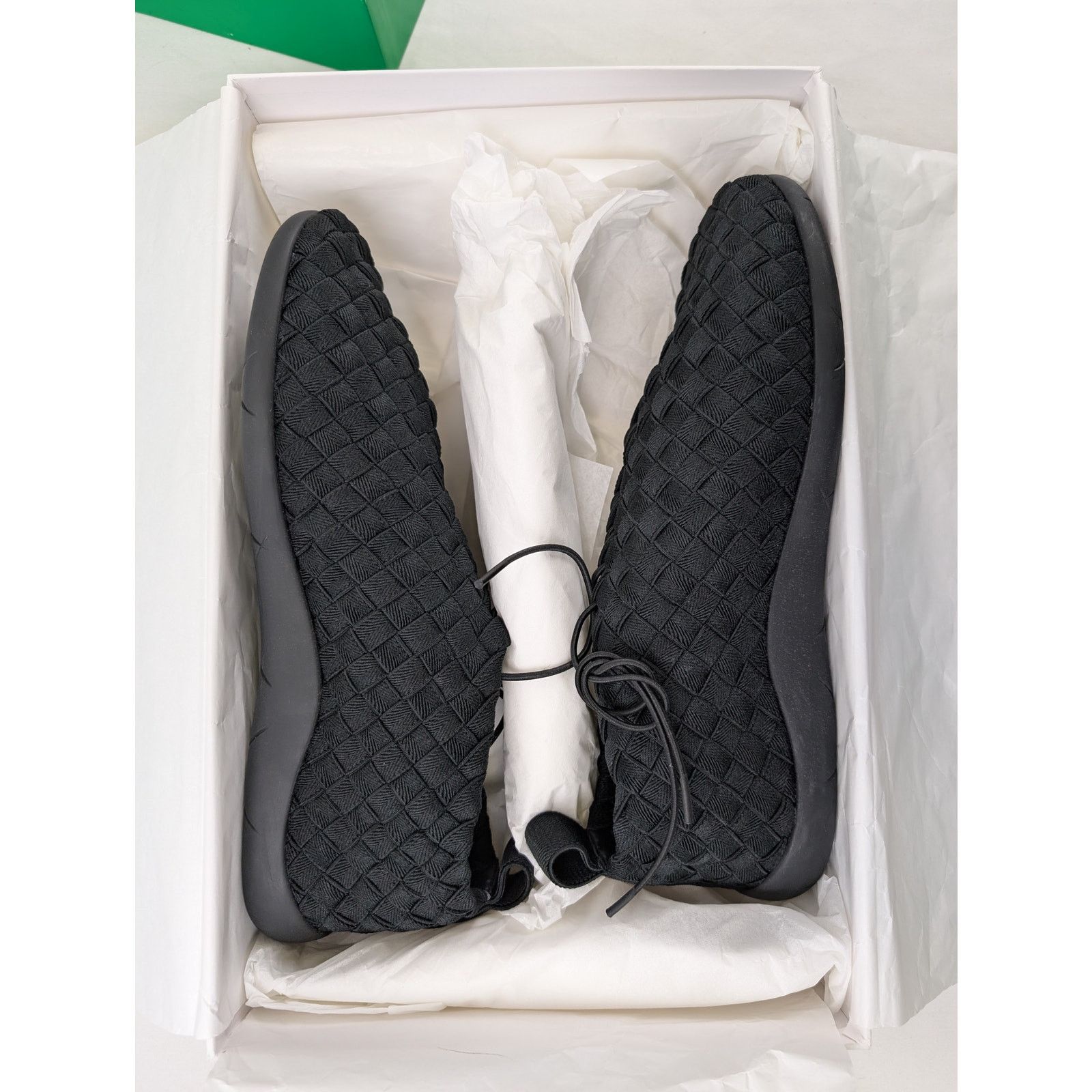 Bottega Veneta o1rshd1 Intrecciato Sneakers Shoe in Black Size US 12 / EU 45 - 20 Thumbnail