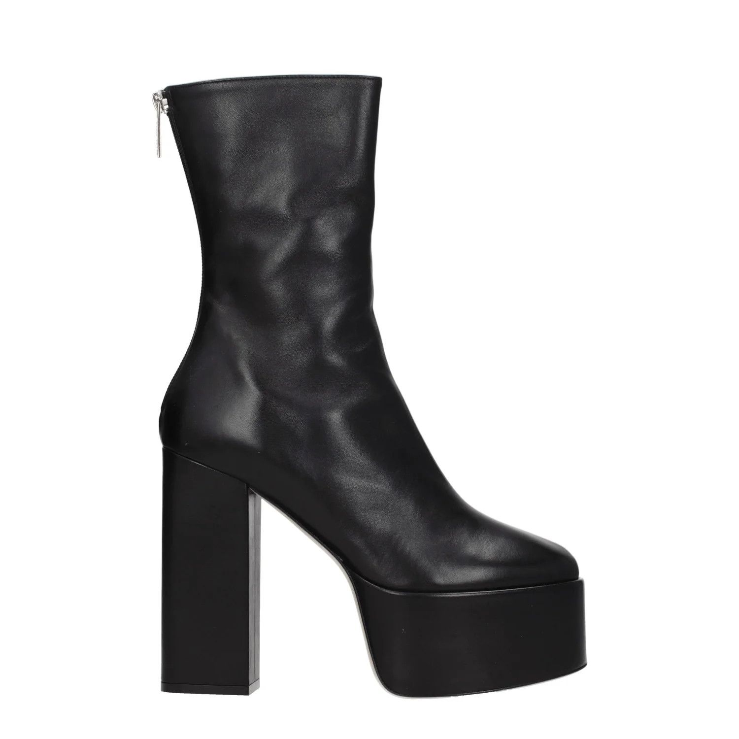 Paris Texas ob1o1e1124 Leather Ankle Boots in Black Size US 10 / IT 40 - 1 Thumbnail