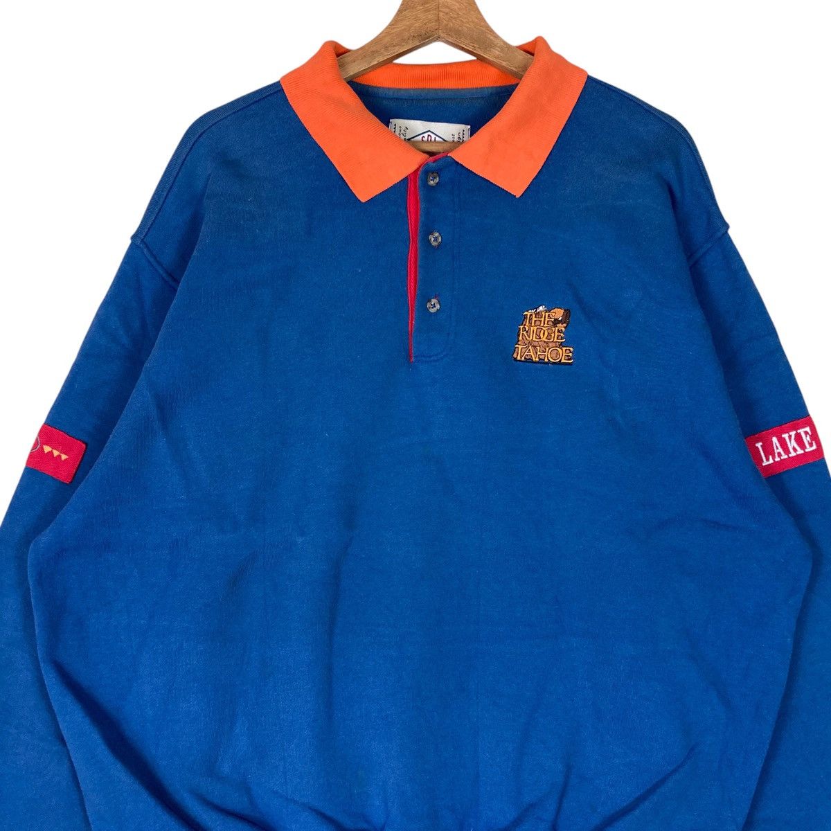 Vintage Vintage SDI Lake Tahoe Pullover Jumper Sweatshirt Size US L / EU 52-54 / 3 - 2 Thumbnail