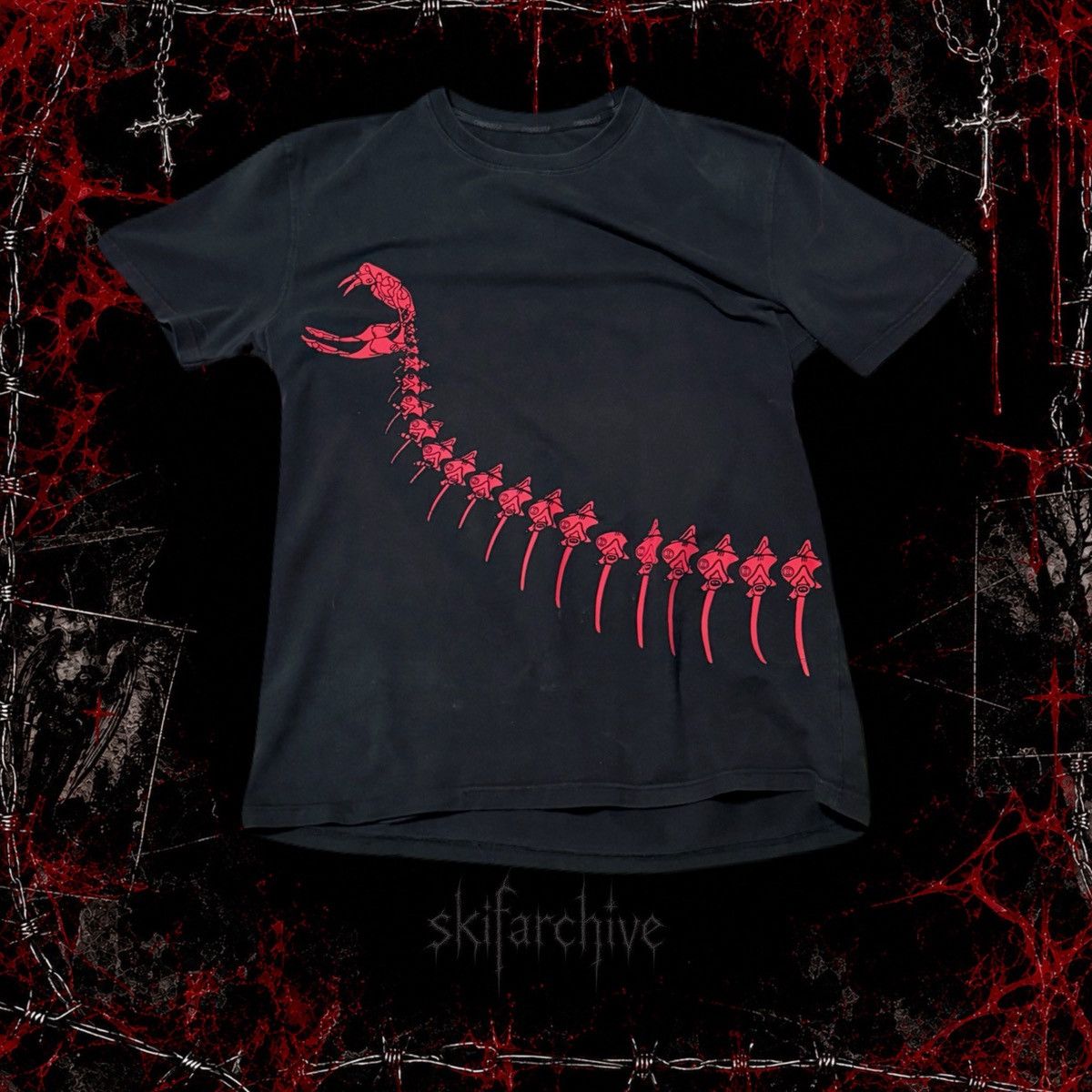 Fotus 2000s Cyberdog Spine Shirt | Grailed