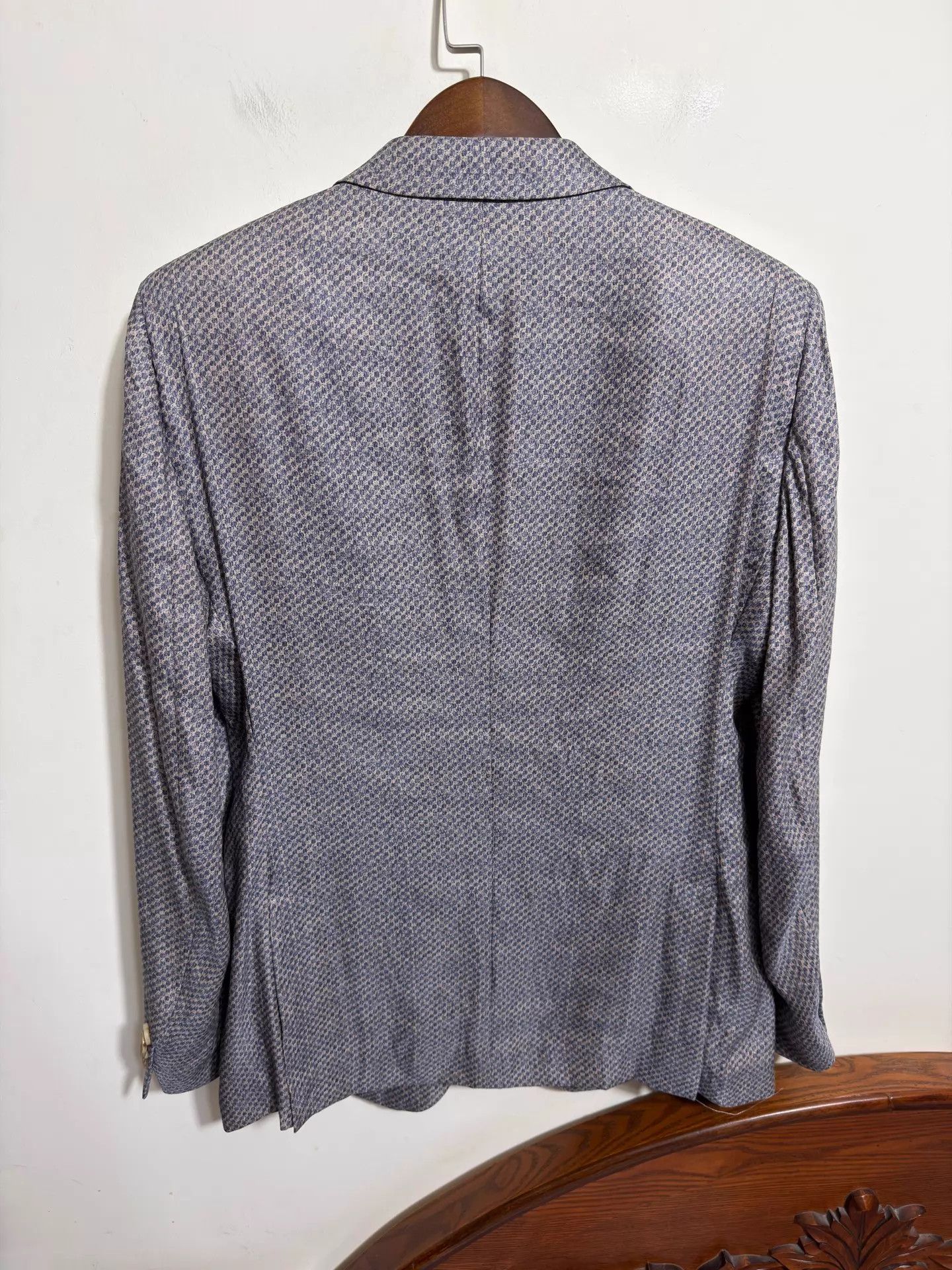 Giorgio Armani Giorgio Armani Slim Suit 52/54 Gray SnakePatterned Size 54R - 2 Thumbnail