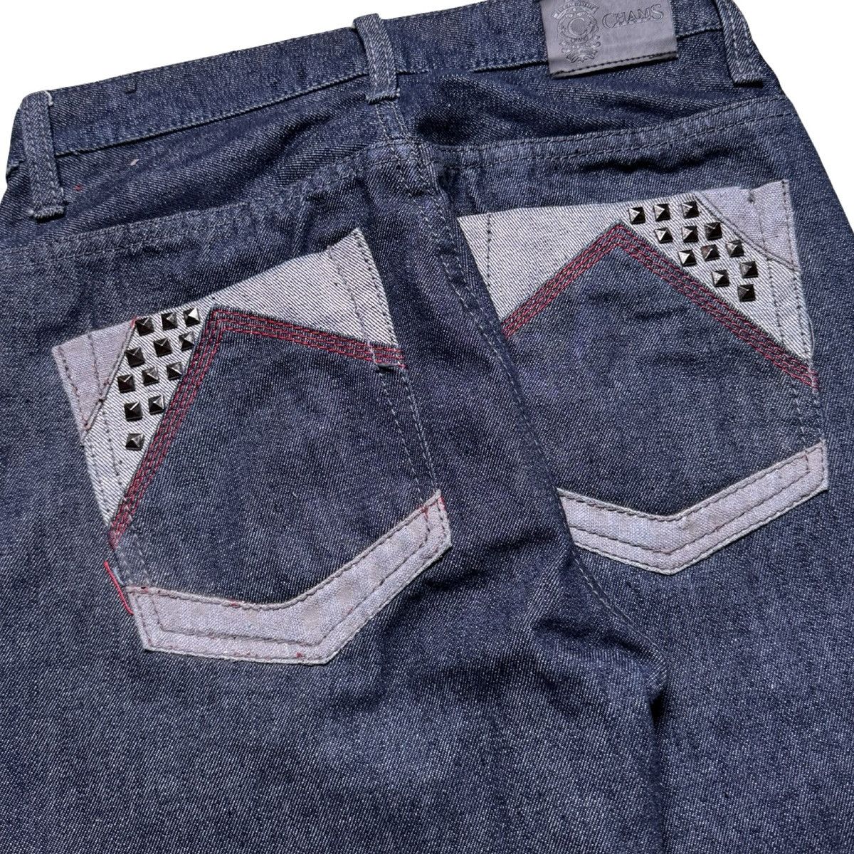 Other Vintage Y2K Chams Dark Wash Studded Jeans Women's 18 Skater Size 40" / US 18 - 2 Thumbnail
