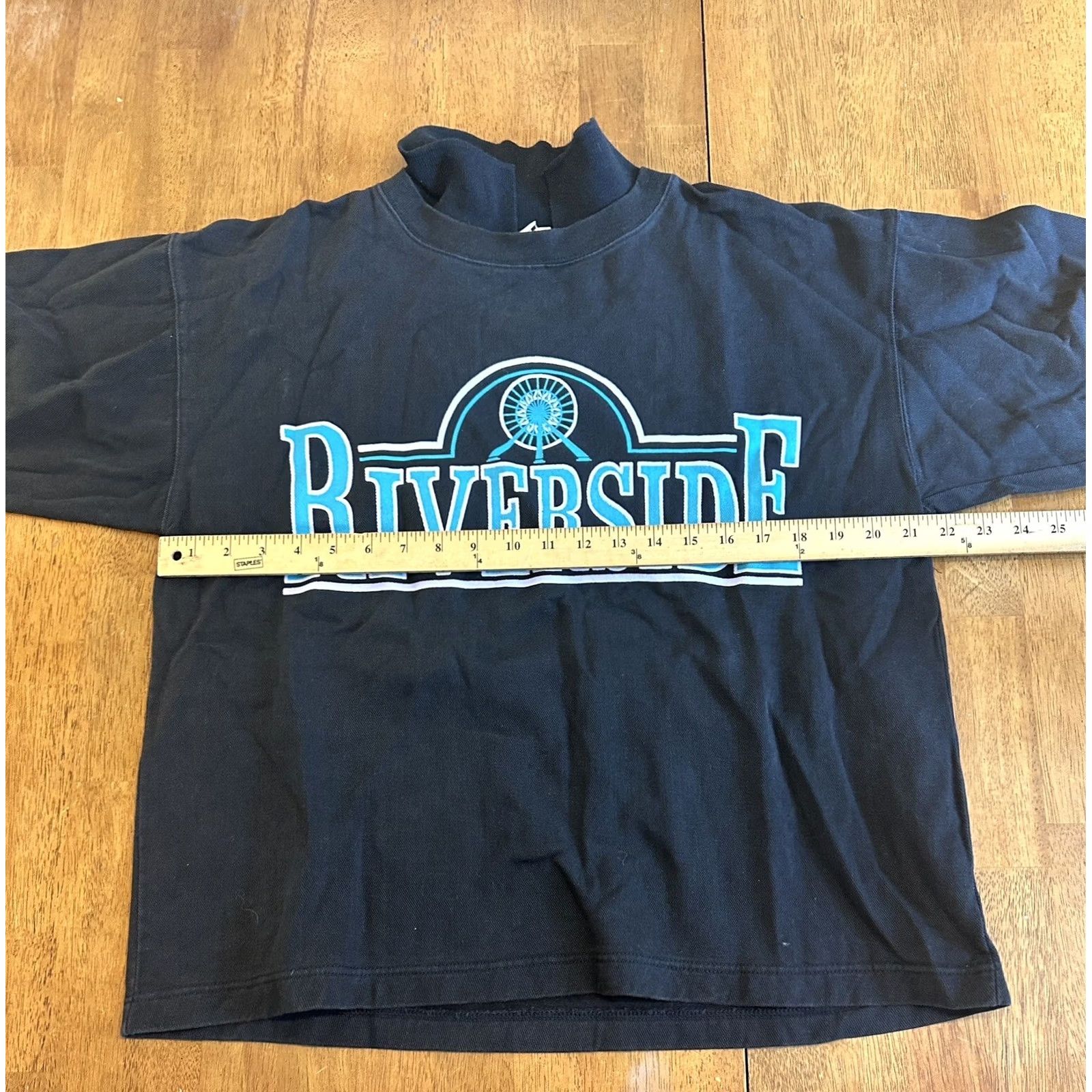 Vintage VINTAGE Black M Crewneck Sweatshirt MV Sport 90s camping graphic Live on The Bright Side tent river sunrise Womens Size M / US 6-8 / IT 42-44 - 4 Thumbnail