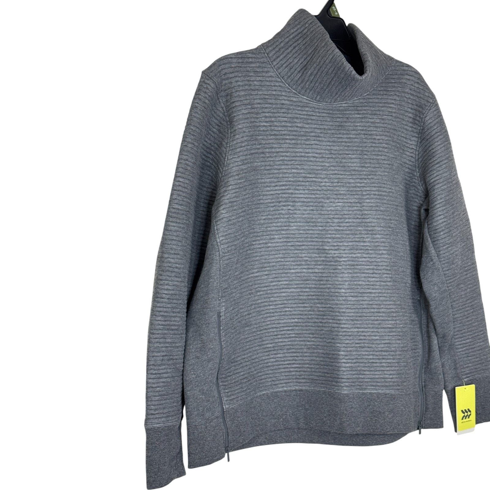 Other All in Motion Gray Funnel Neck Pullover Sweatshirt XXL NWT Size XL / US 12-14 / IT 48-50 - 2 Thumbnail