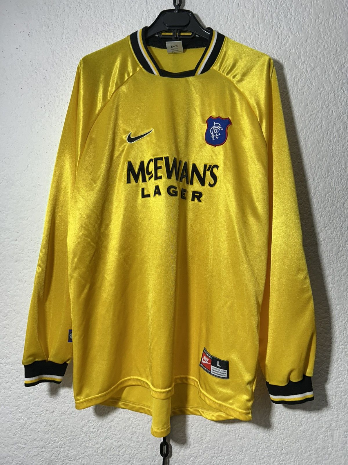 Nike 1997/1999 Glasglow Rangers F.C. Goalkeeper Rare Jersey Size US L / EU 52-54 / 3 - 1 Thumbnail