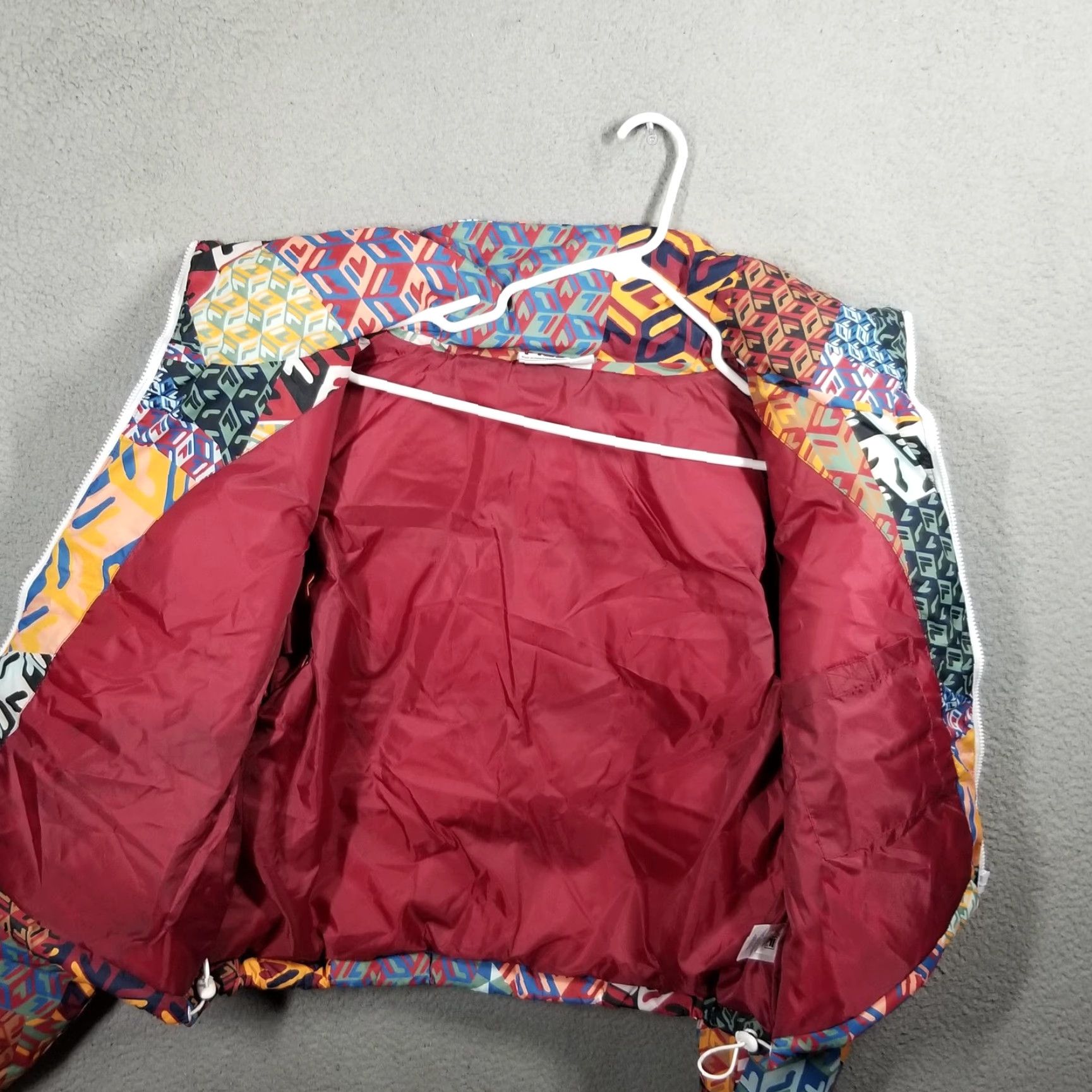 Fila FILA Mav Bomber Jacket Woman XL Puffer Coat AOP Print Convertible Ski Vest Size XL / US 12-14 / IT 48-50 - 2 Thumbnail