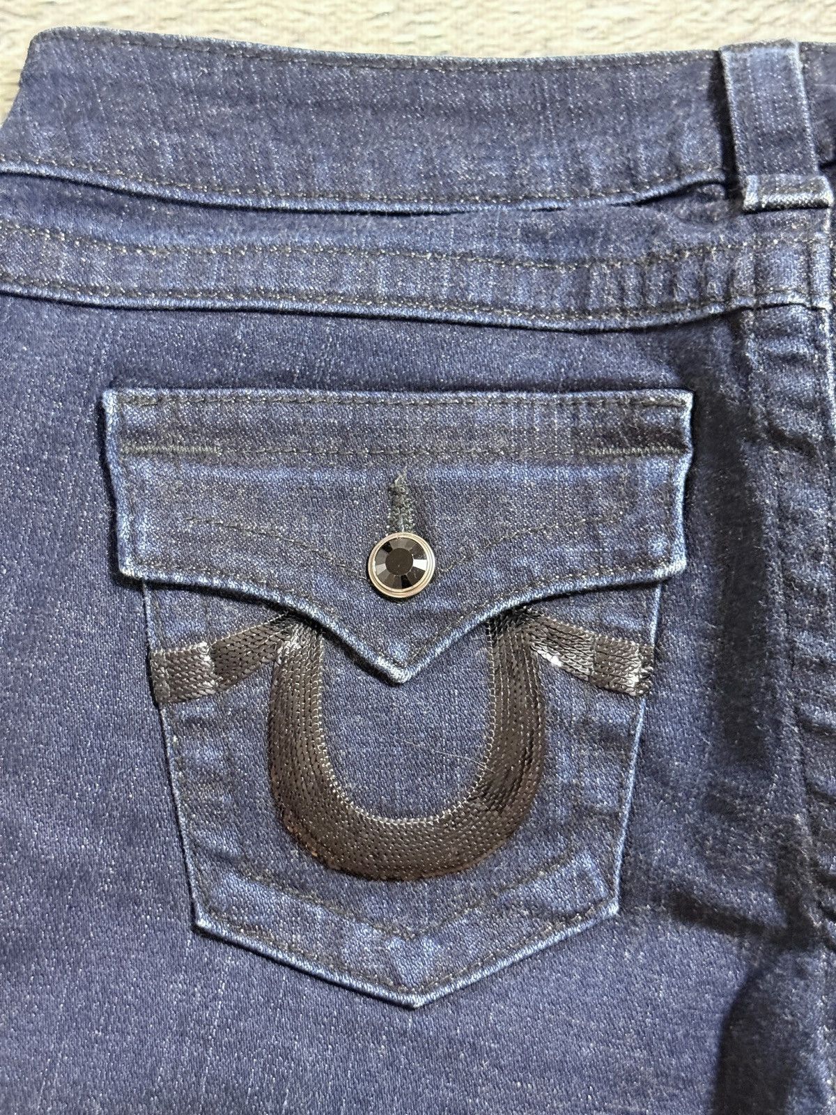 True Religion True Religion flared Joey jeans vintage navy black Size 28" / US 6 / IT 42 - 5 Thumbnail