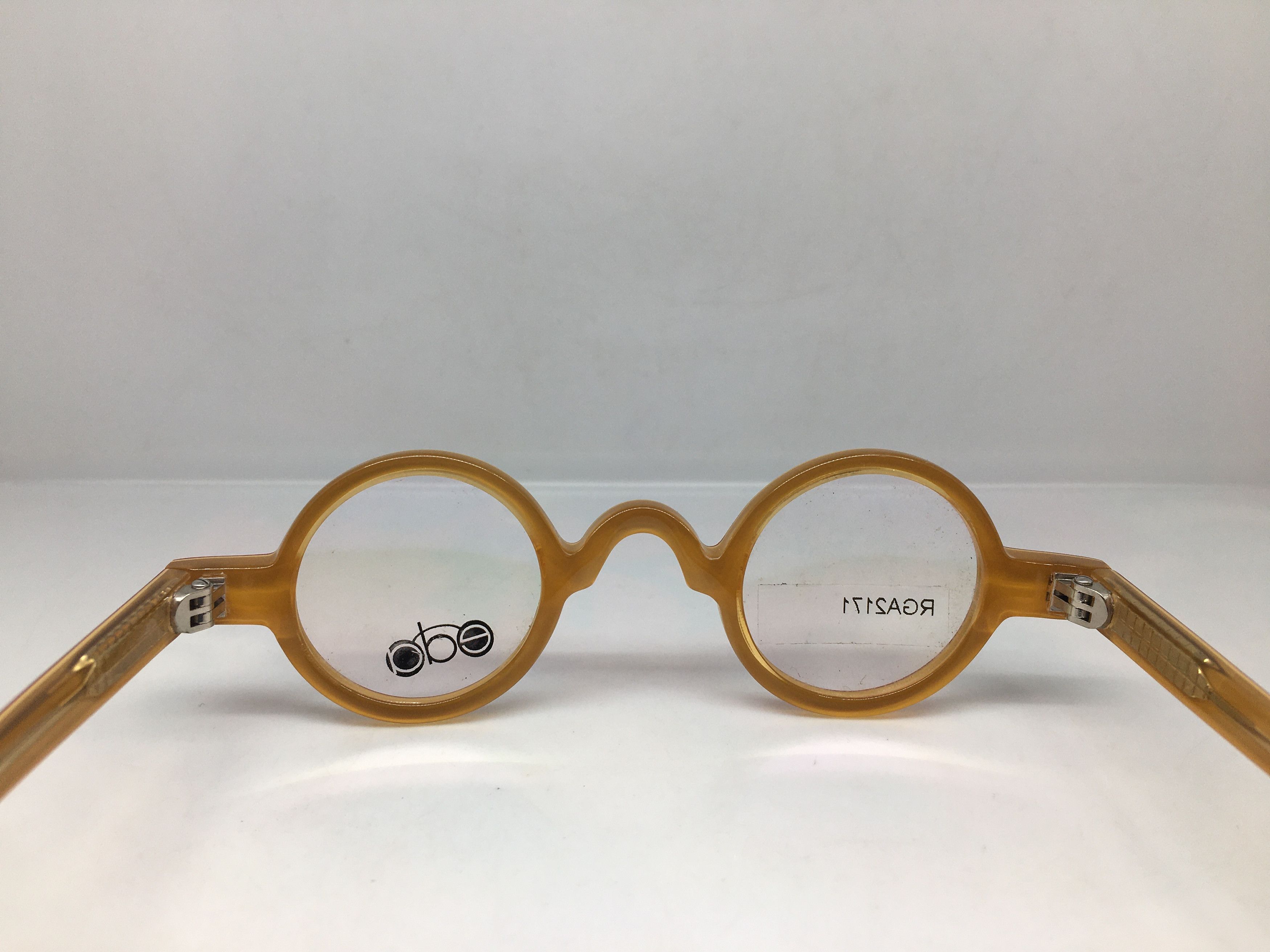 Other EYECRAFT 3012B Orange Ivy League Round Eyeglasses Frame Size ONE SIZE - 4 Thumbnail