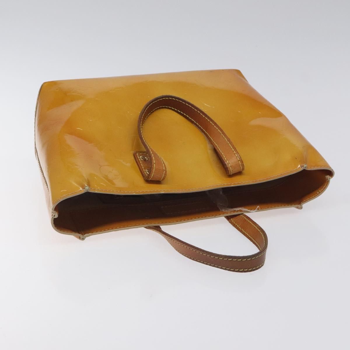 Louis Vuitton LOUIS VUITTON Monogram Vernis Reade PM Hand Bag Beige M91334 Size ONE SIZE - 6 Thumbnail