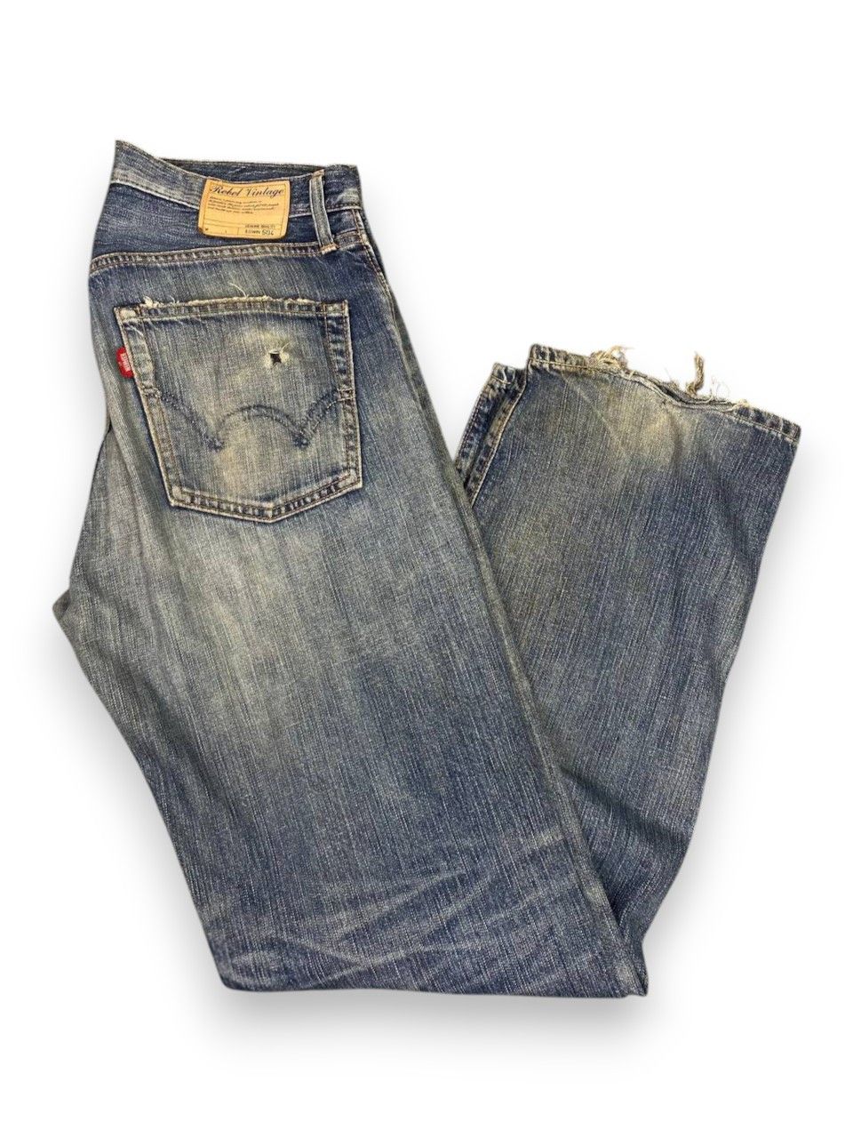 Edwin vintage edwin rebel distressed denim top button missing Size US 33 - 1 Thumbnail