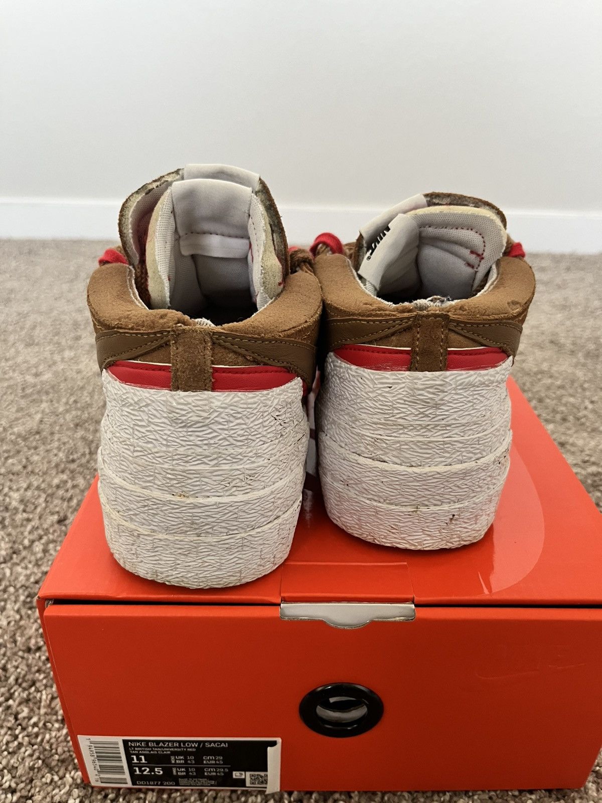 Nike × Sacai Nike x Sacai Blazer Low Size US 11 / EU 44 - 7 Thumbnail