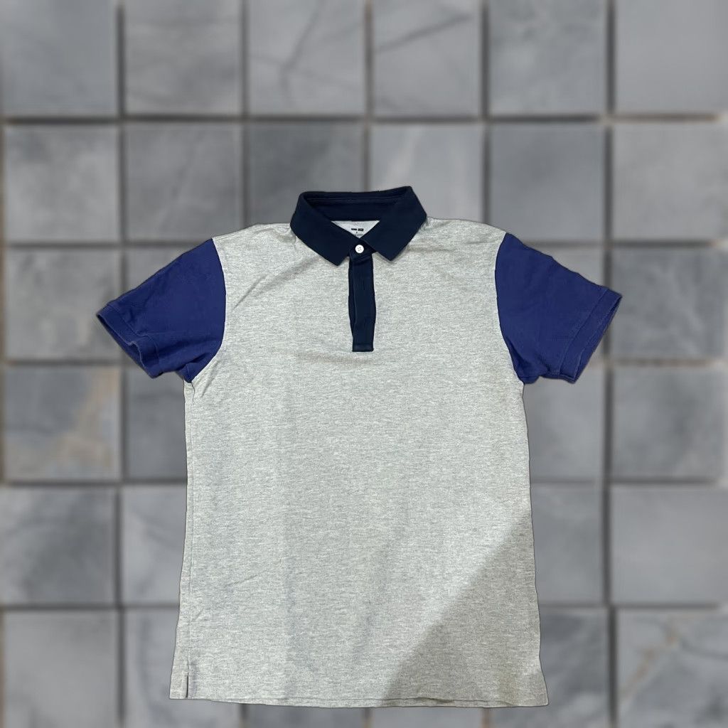 Uniqlo Uniqlo Polo Shirt Grey Navy Small Mens S Gray Size US S / EU 44-46 / 1 - 1 Thumbnail