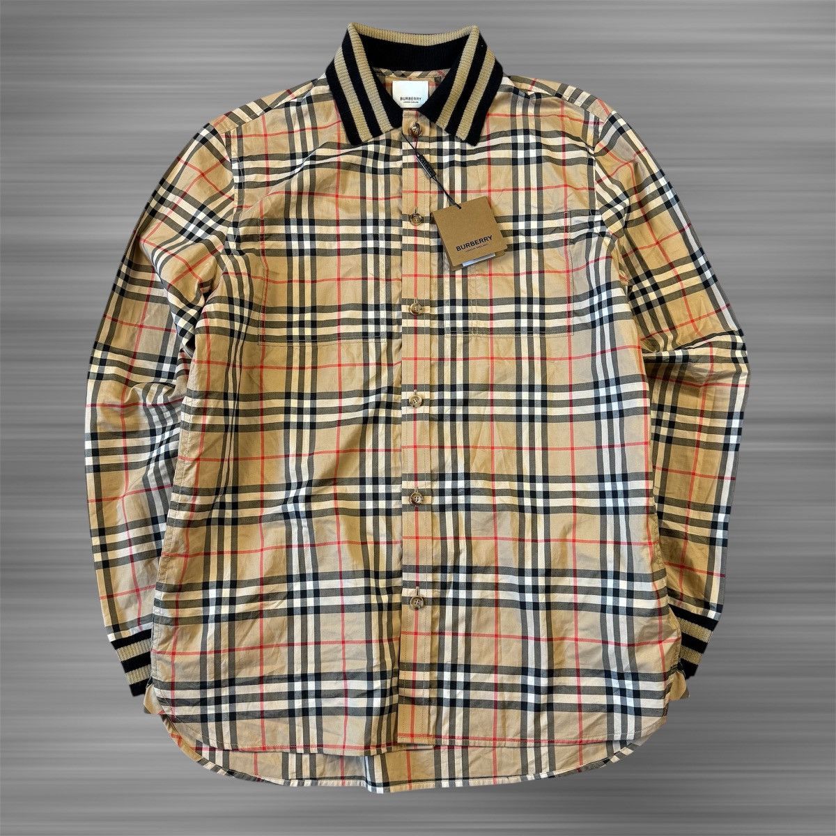Burberry BURBERRY Long Sleeve Check Pattern Shirt Size US XS / EU 42 / 0 - 1 Thumbnail
