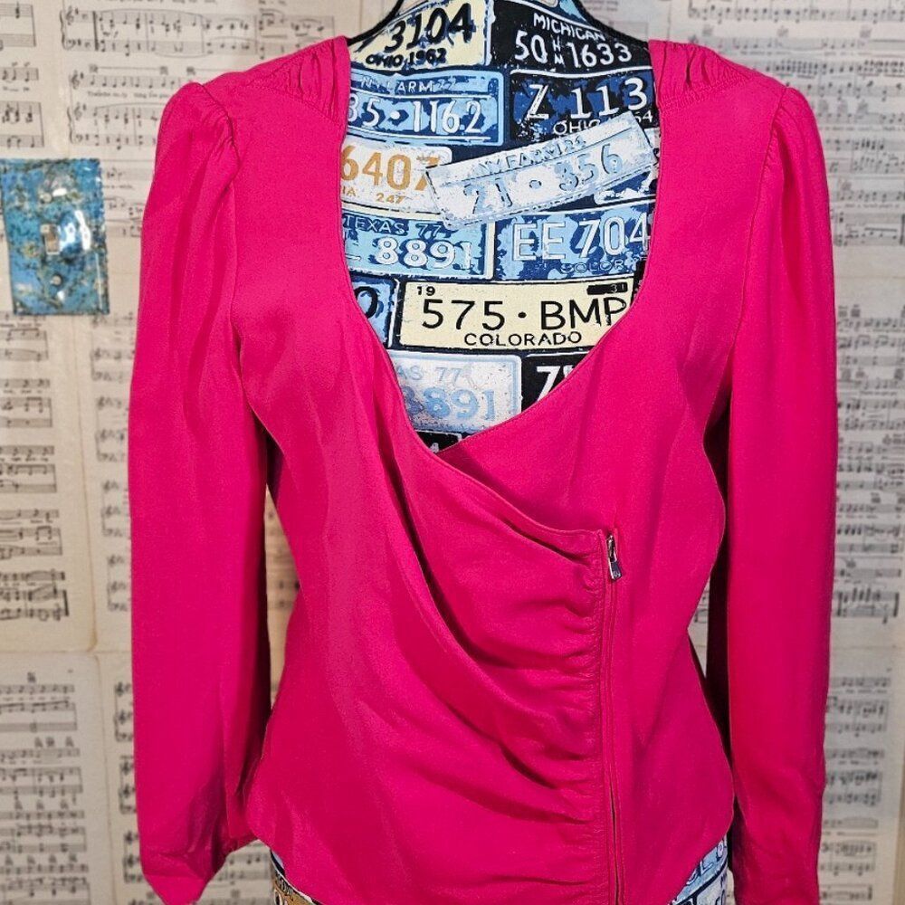 Armani Collezioni Y2K Armani Collection Hot Pink Evening Jacket 12 Large Size XL / US 12-14 / IT 48-50 - 8 Thumbnail