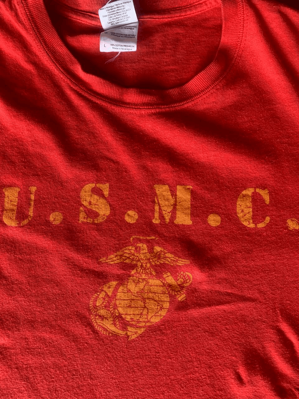 Gildan × Vintage Vintage 90's USMC Tee Size US XL / EU 56 / 4 - 1 Thumbnail