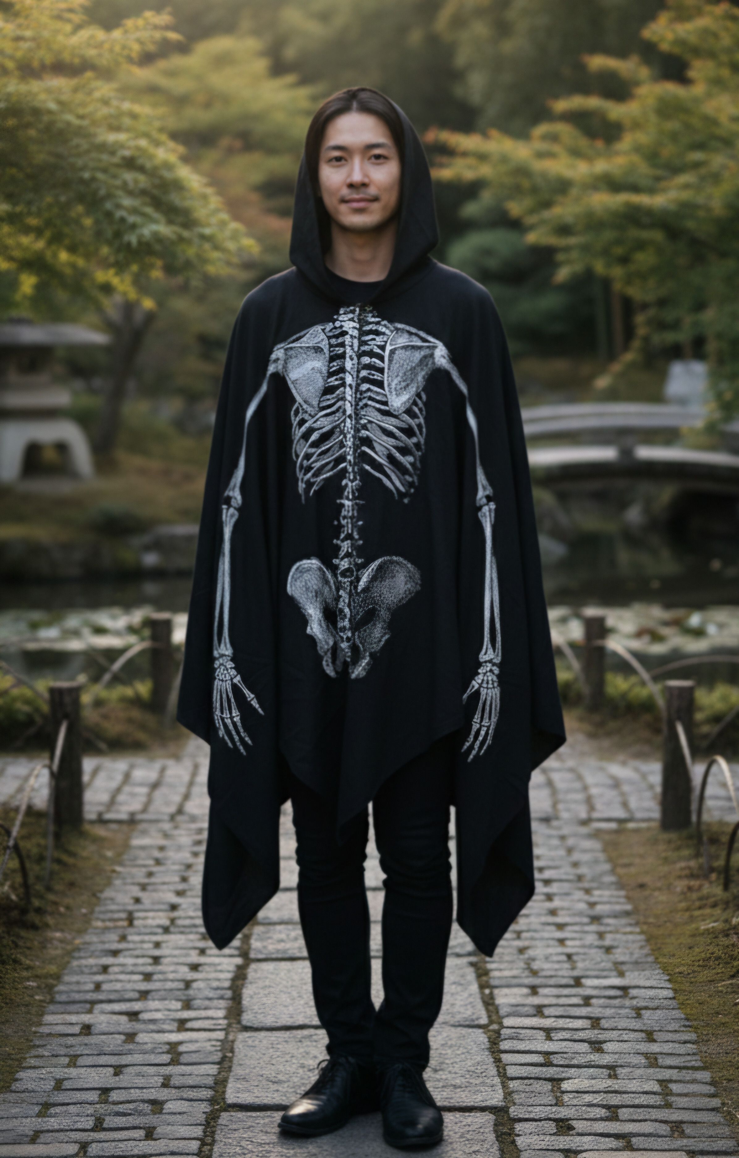 Japanese Brand Underwraps The Skeleton Cloak - An Edo Period Inspired Cloak Size US M / EU 48-50 / 2 - 1 Thumbnail