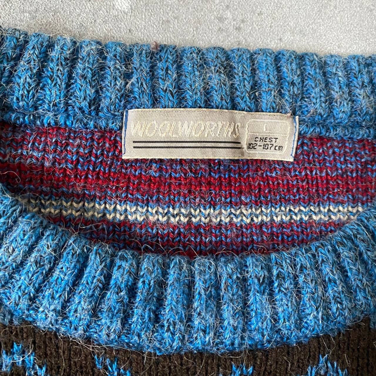Japanese Brand × Seditionaries × Vintage 90s Vintage Multicolour Knit Retro Sweater (Coogi style) Size US M / EU 48-50 / 2 - 8 Thumbnail