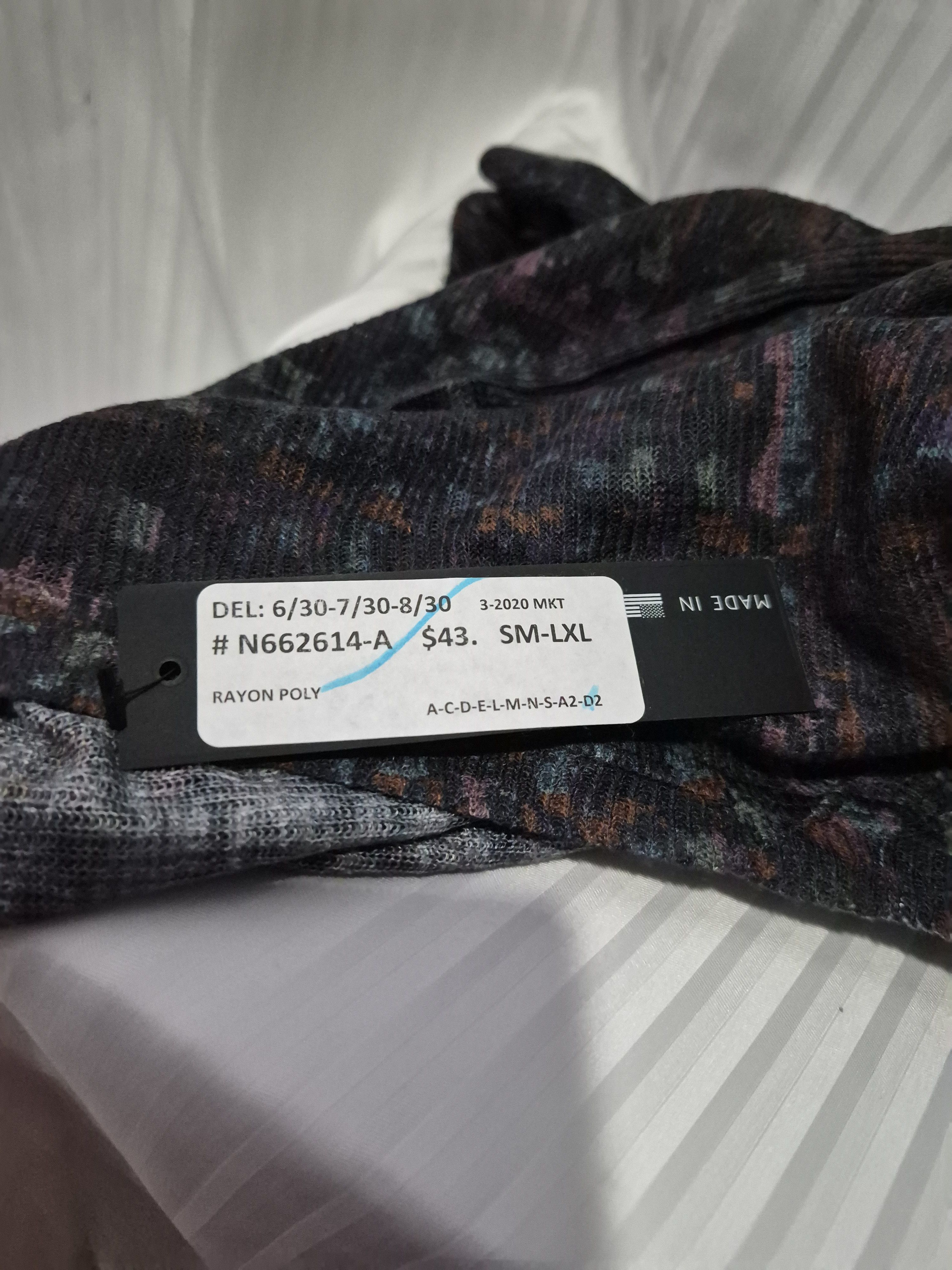 Other Nally Millie Medium Dark Multi-Print Scoop Long Sleeve NWT Size M / US 6-8 / IT 42-44 - 8 Thumbnail