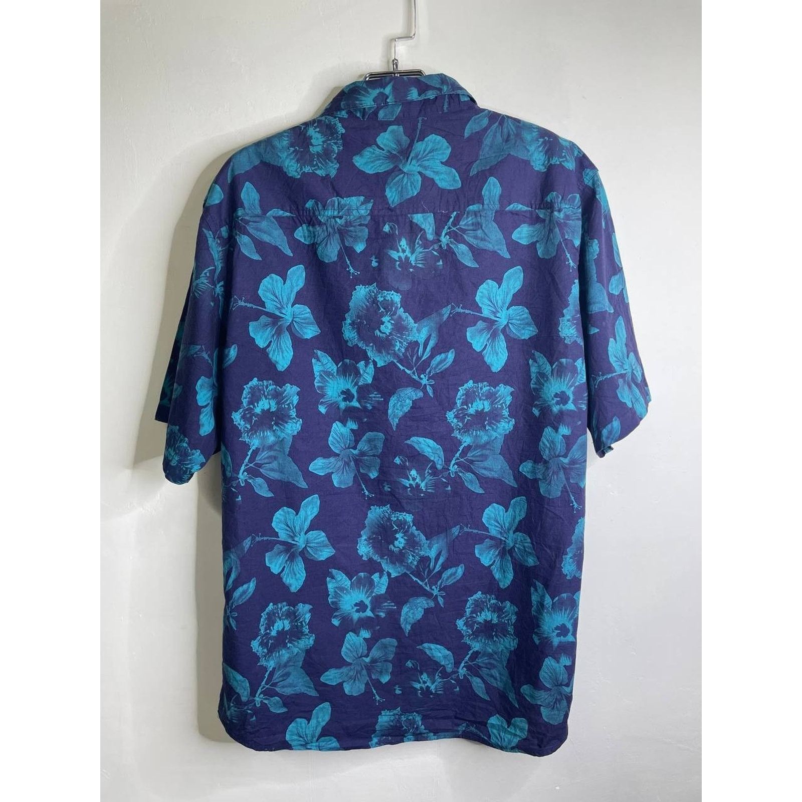 Carbon Vintage Carbon XXL Hawaiian Shirt Teal Floral Classic Fit Size US XXL / EU 58 / 5 - 7 Thumbnail