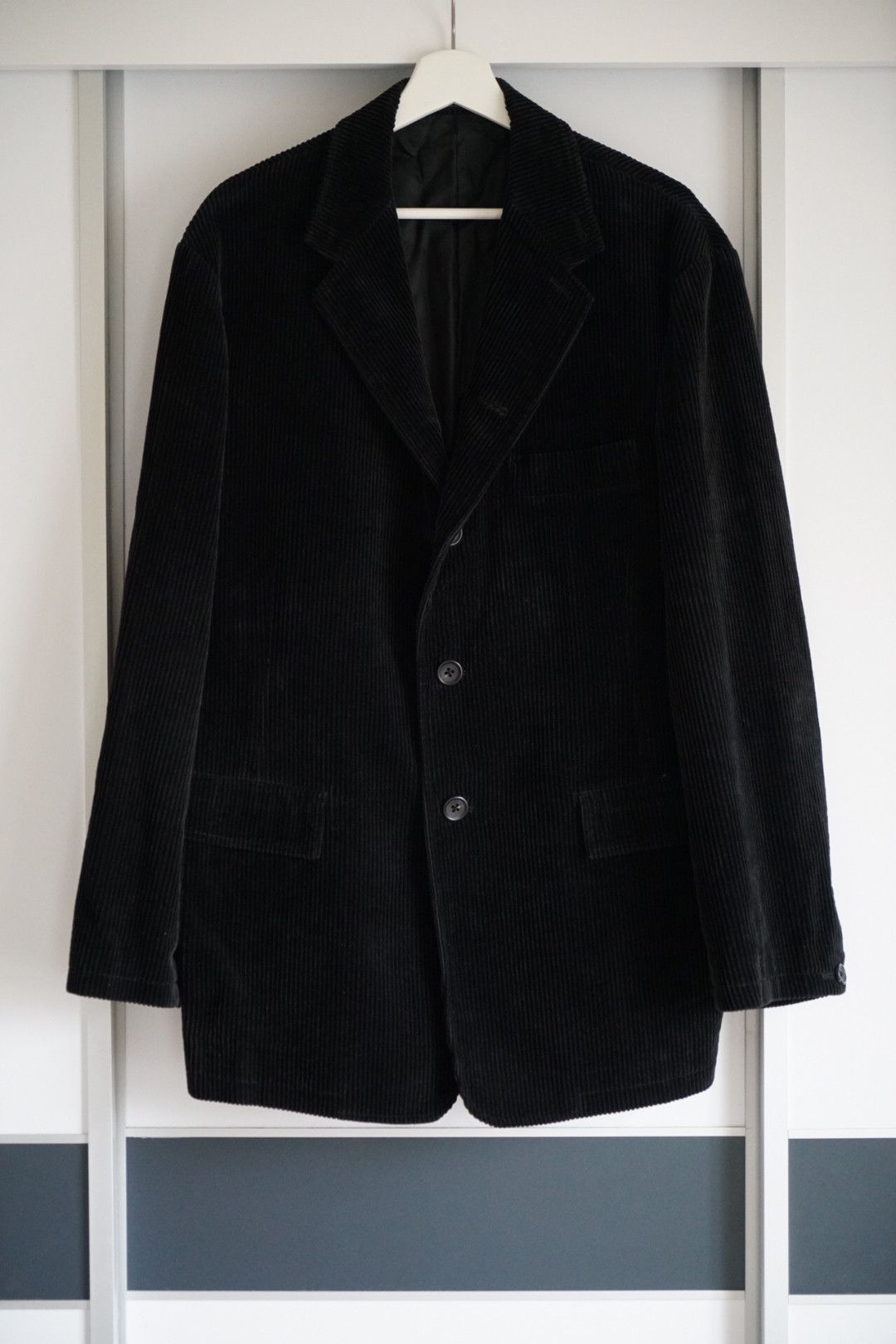 image of Yohji Yamamoto 97Aw Corduroy Suit in Black, Men's (Size Medium)