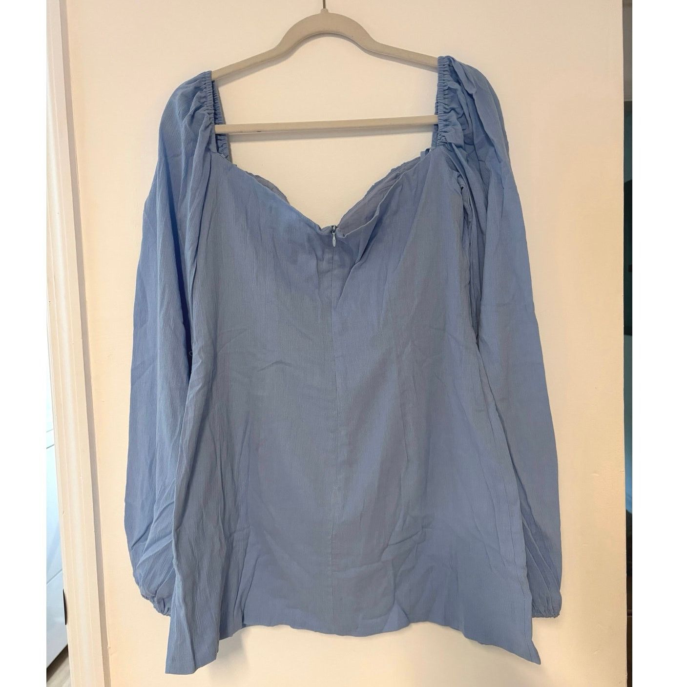 REVOLVE NWT RUMER Camille Long Sleeve Mini Dress In Blue Size Large Size L / US 10 / IT 46 - 5 Thumbnail