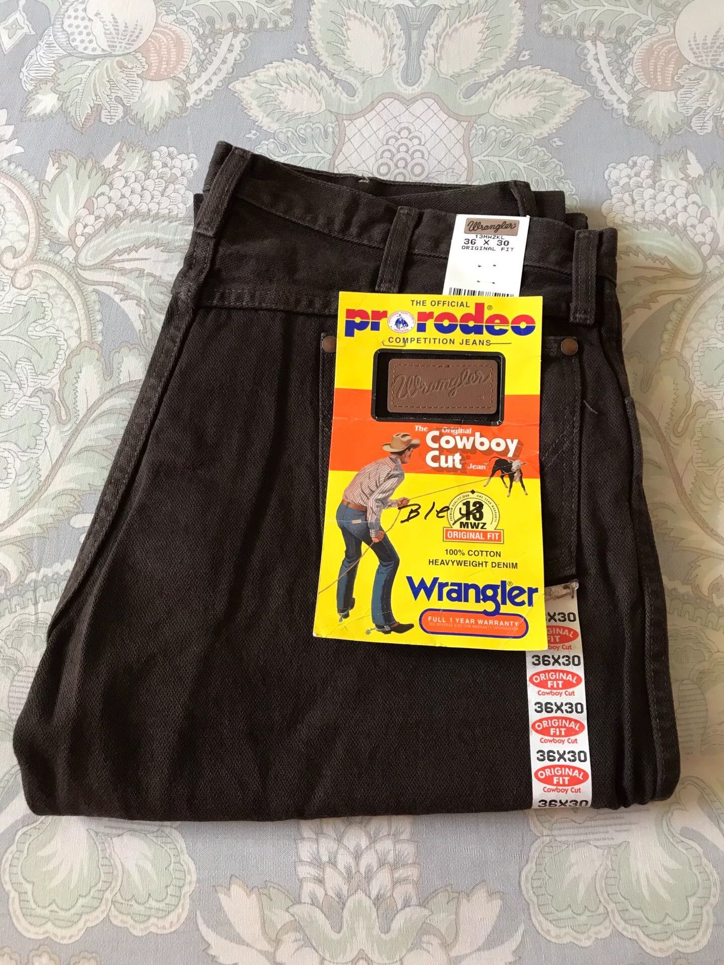 Wrangler 90s Wrangler 13MWZ Brown Jeans Size US 36 / EU 52 - 1 Thumbnail