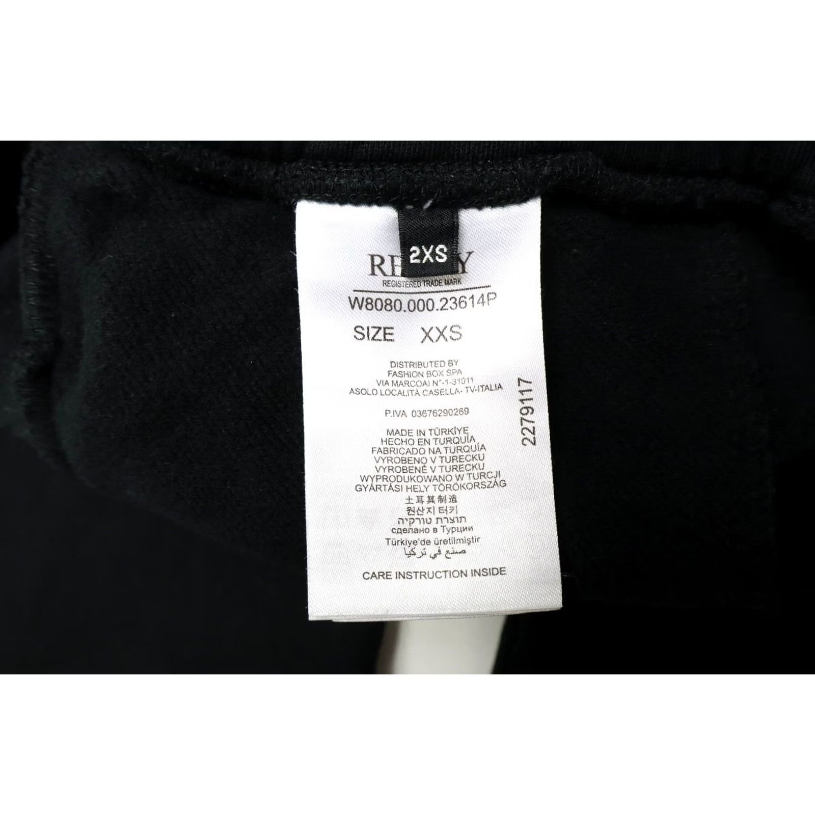 Replay REPLAY W8080 Trousers Women's XXS Elastic Waist Black Wide Leg Sweatpants Size 24" / US 00 / IT 34 - 7 Thumbnail